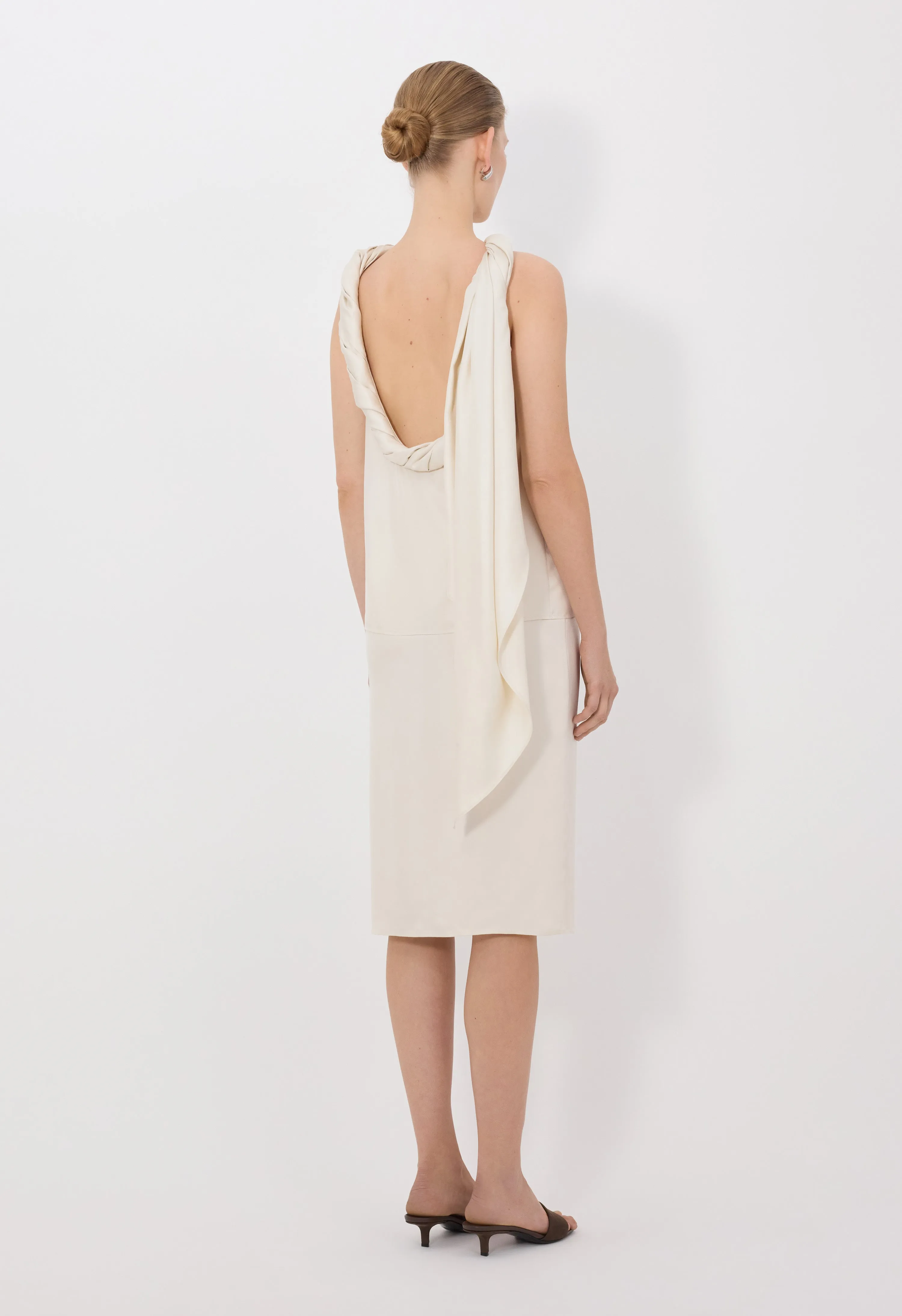 WILMA Twisted collar top sold by Loulou De Saison