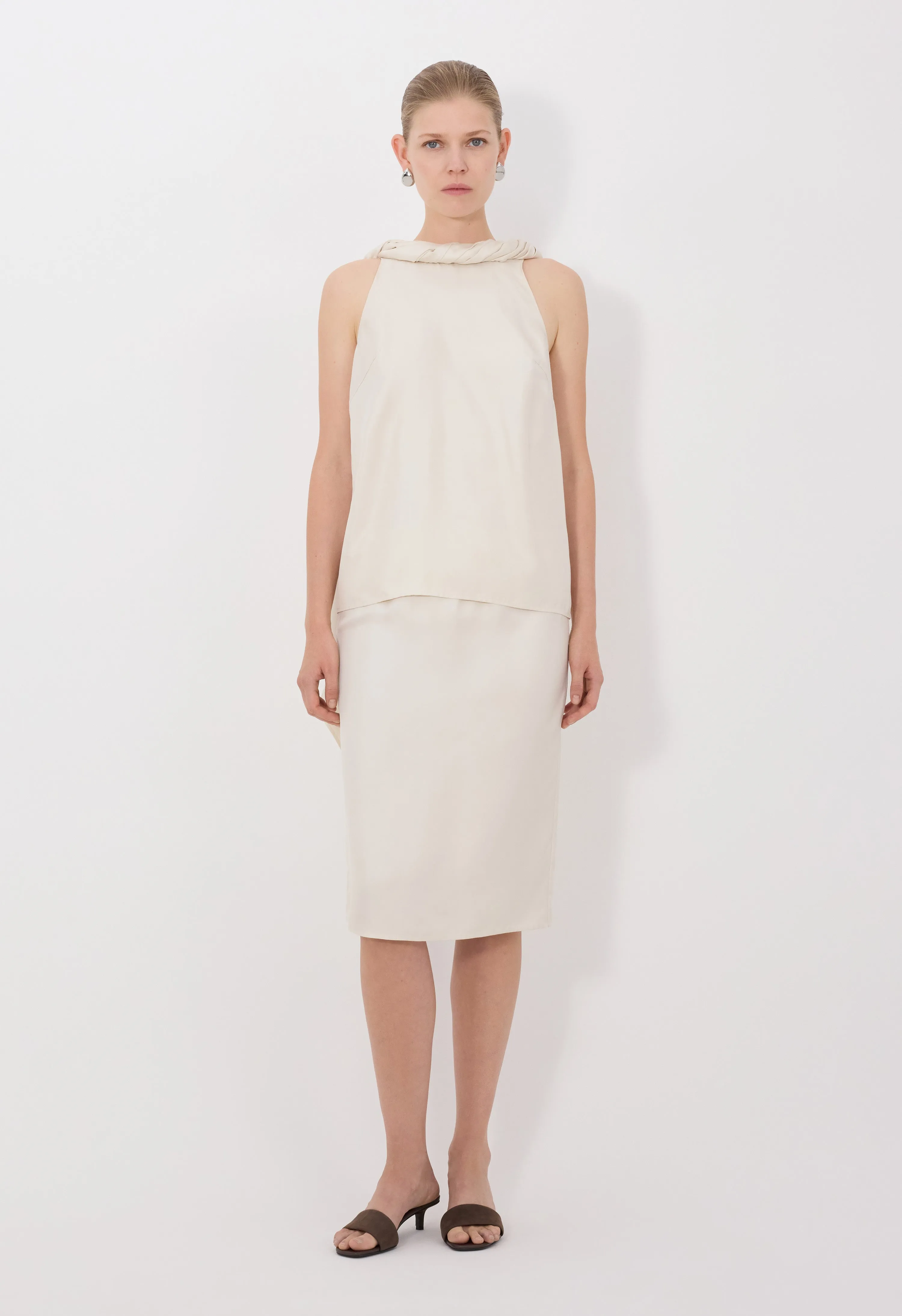 WILMA Twisted collar top sold by Loulou De Saison product image thumbnail 3