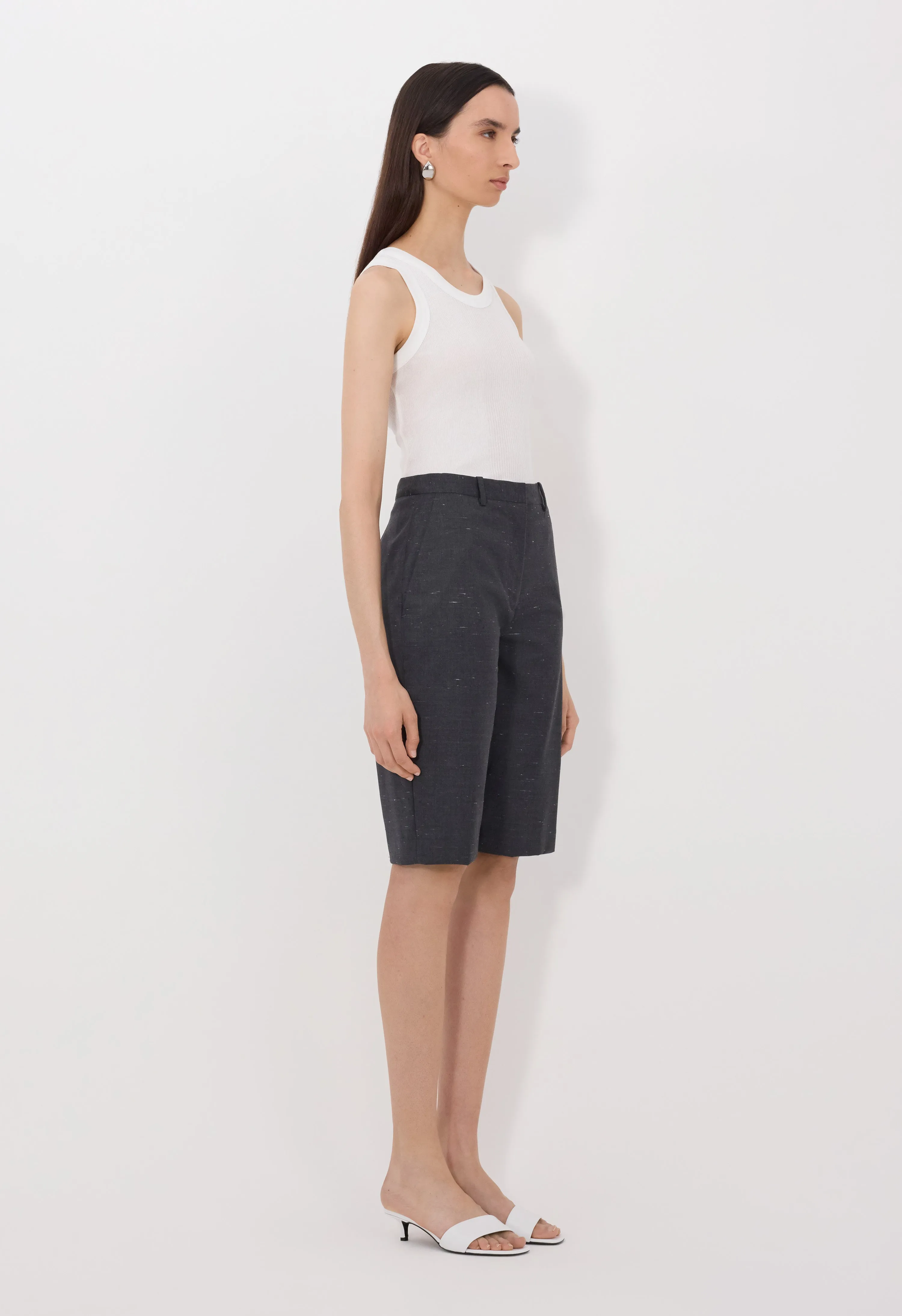RAY Wool and silk bermuda shorts sold by Loulou De Saison product image thumbnail 3