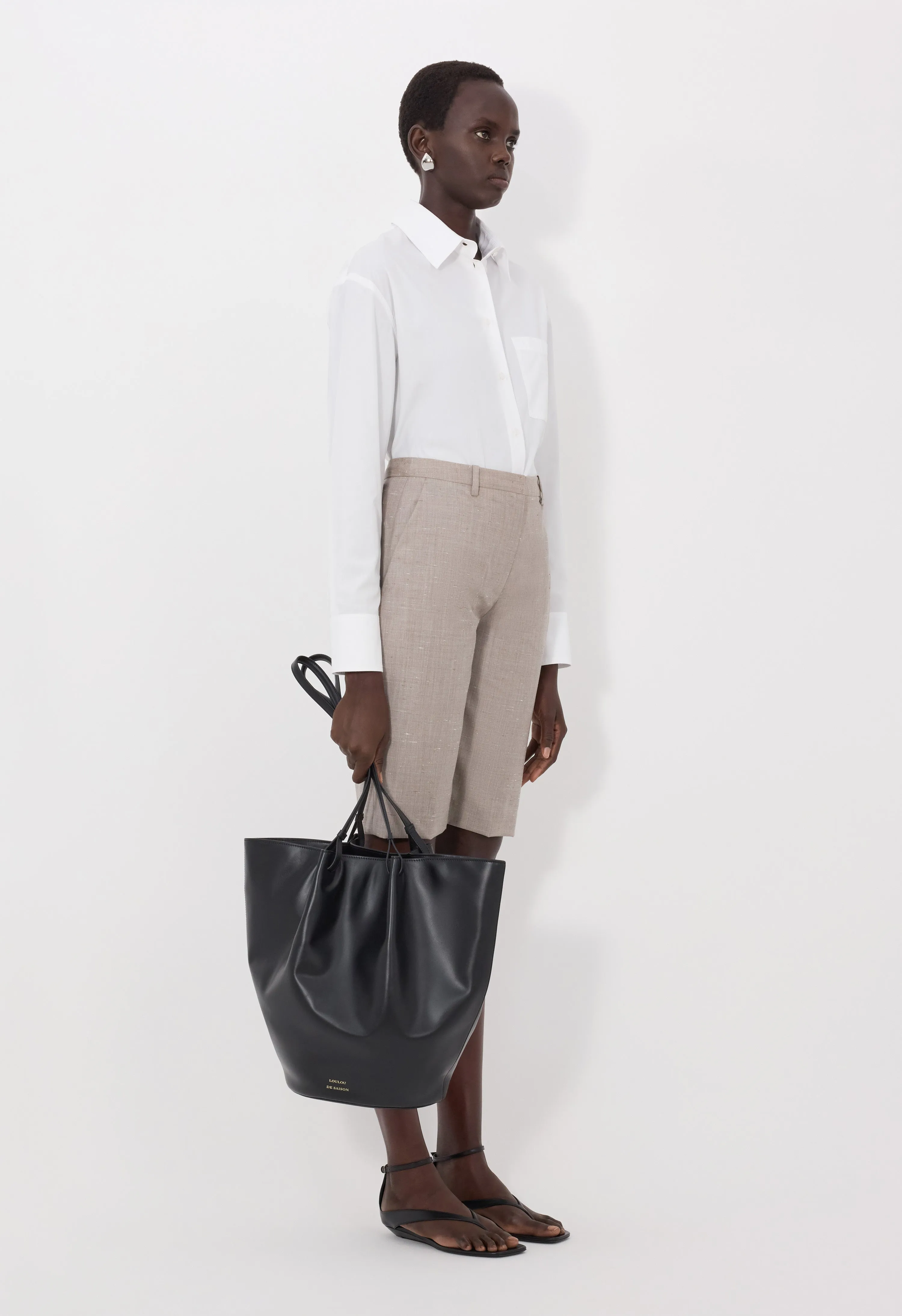 RAY Wool and silk bermuda shorts sold by Loulou De Saison product image thumbnail 3