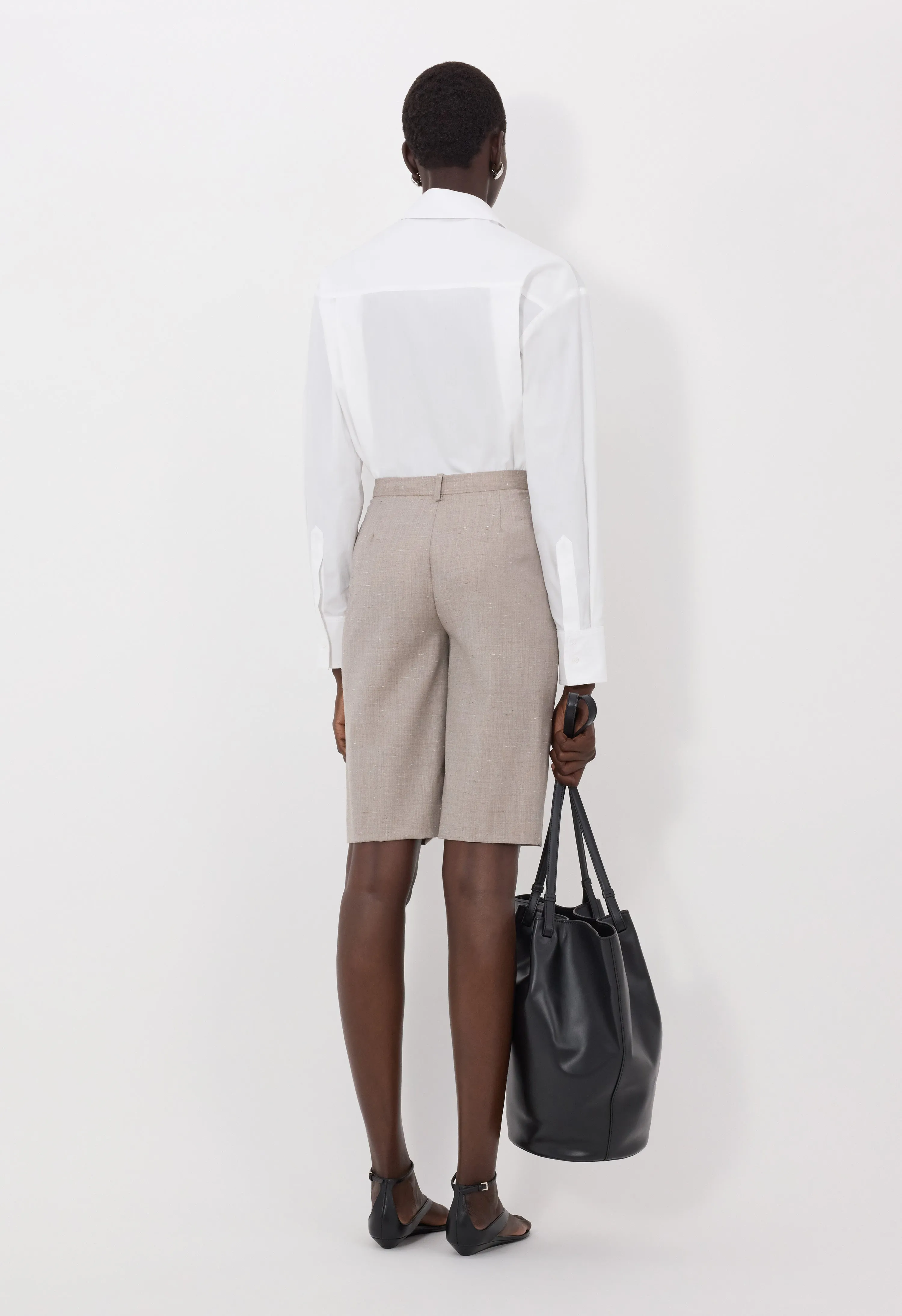 RAY Wool and silk bermuda shorts sold by Loulou De Saison product image thumbnail 5
