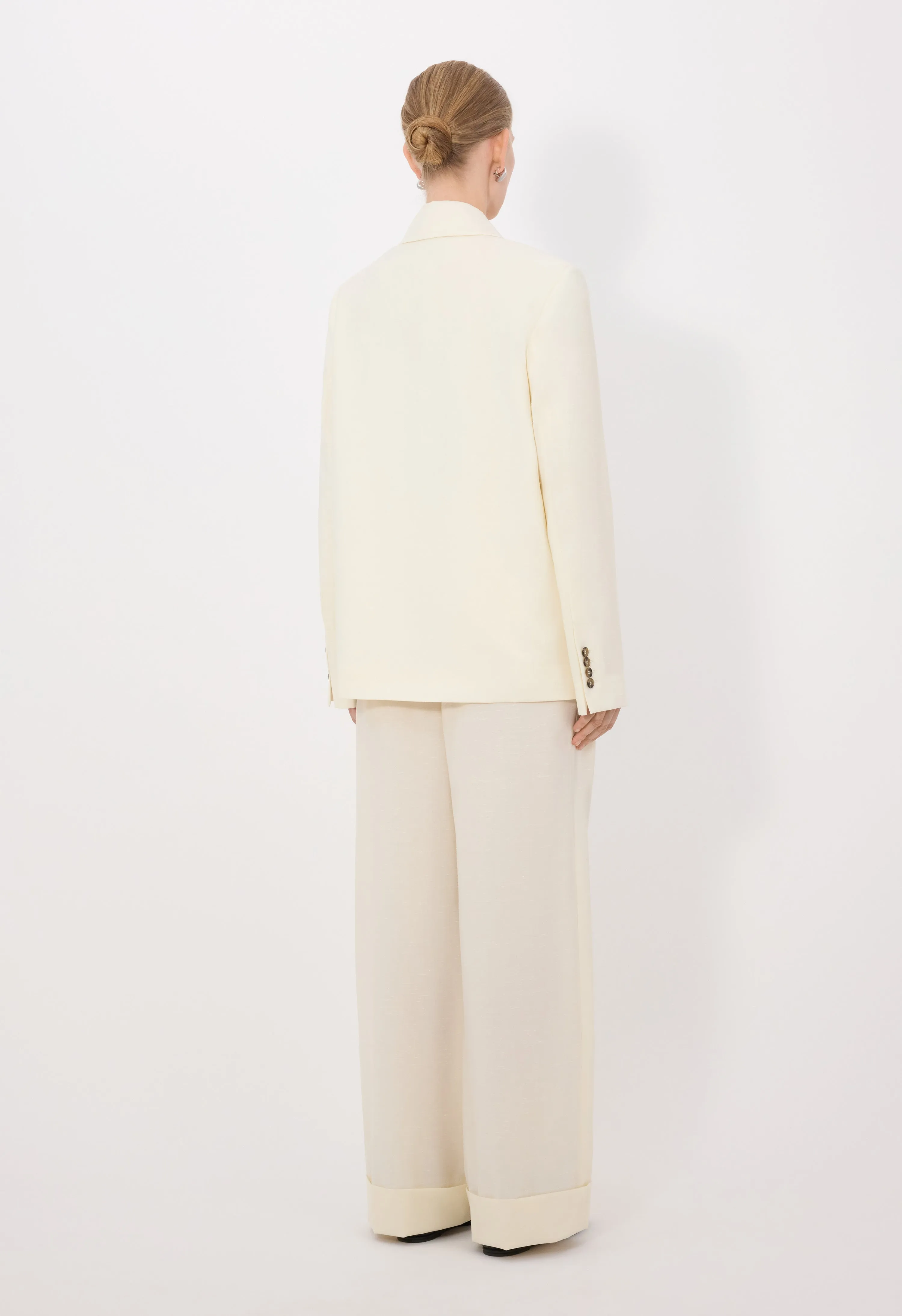 NORMA Wool and silk double breasted jacket sold by Loulou De Saison product image thumbnail 5