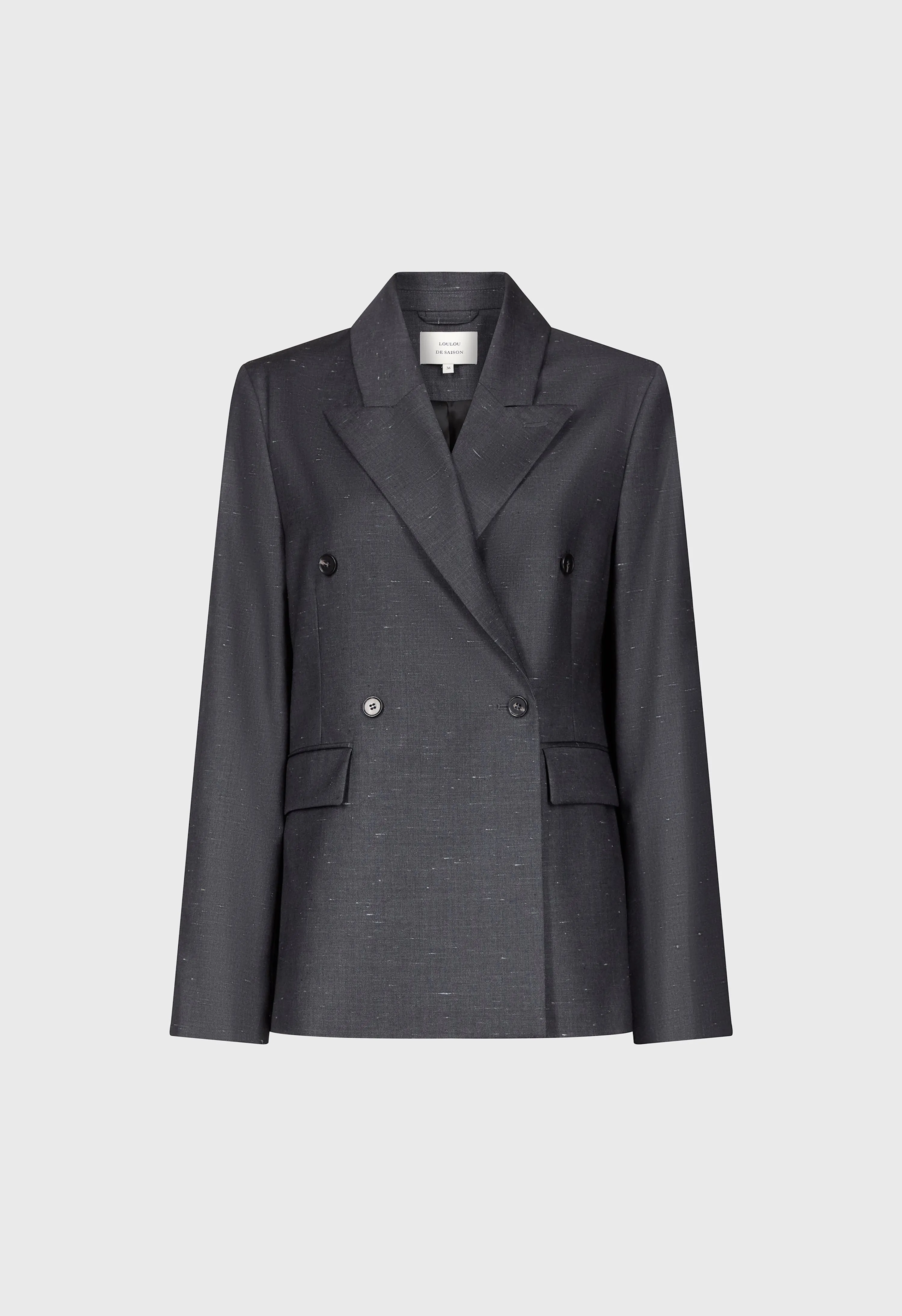 NORMA Wool and silk double breasted jacket sold by Loulou De Saison product image thumbnail 2