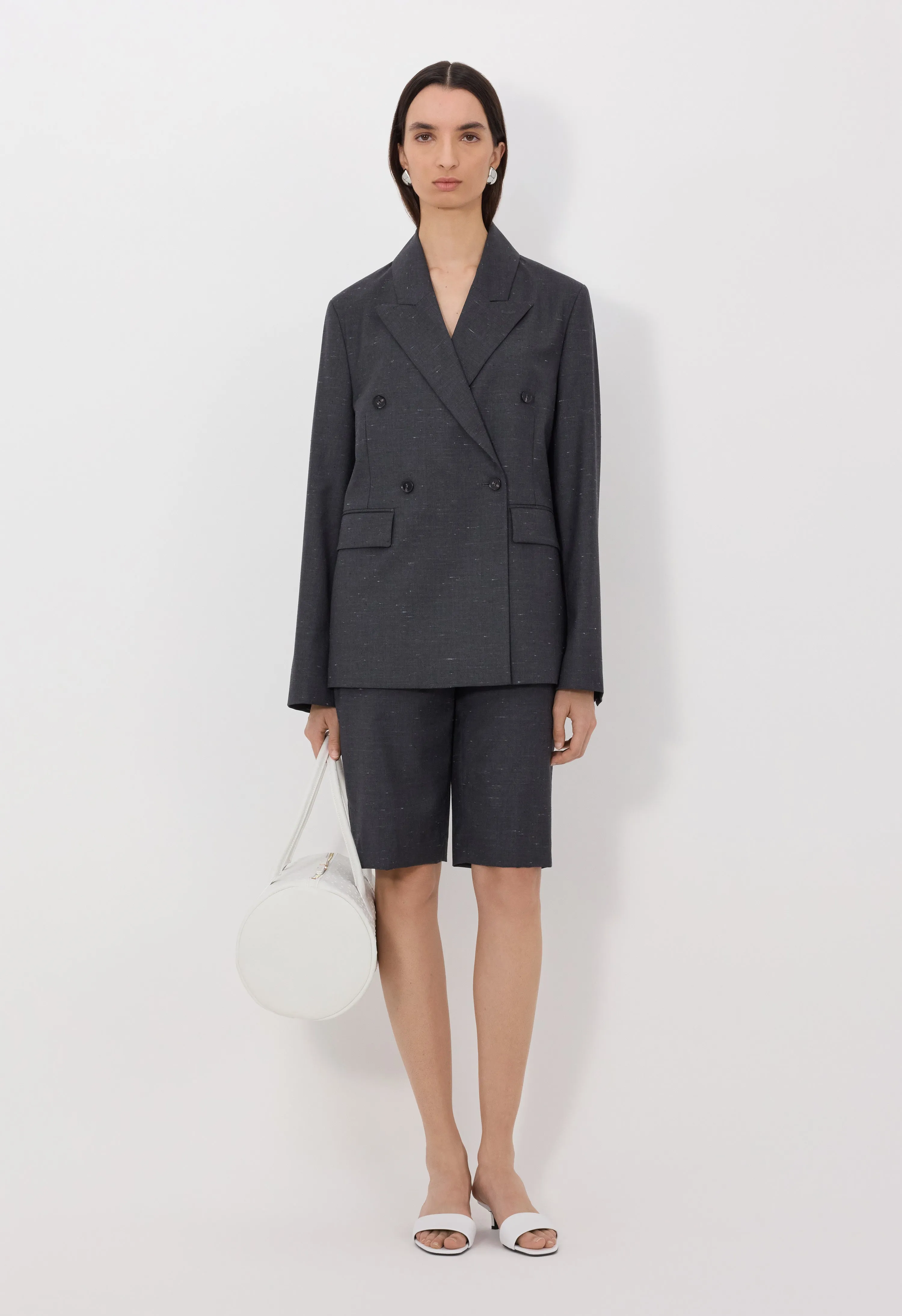 NORMA Wool and silk double breasted jacket sold by Loulou De Saison