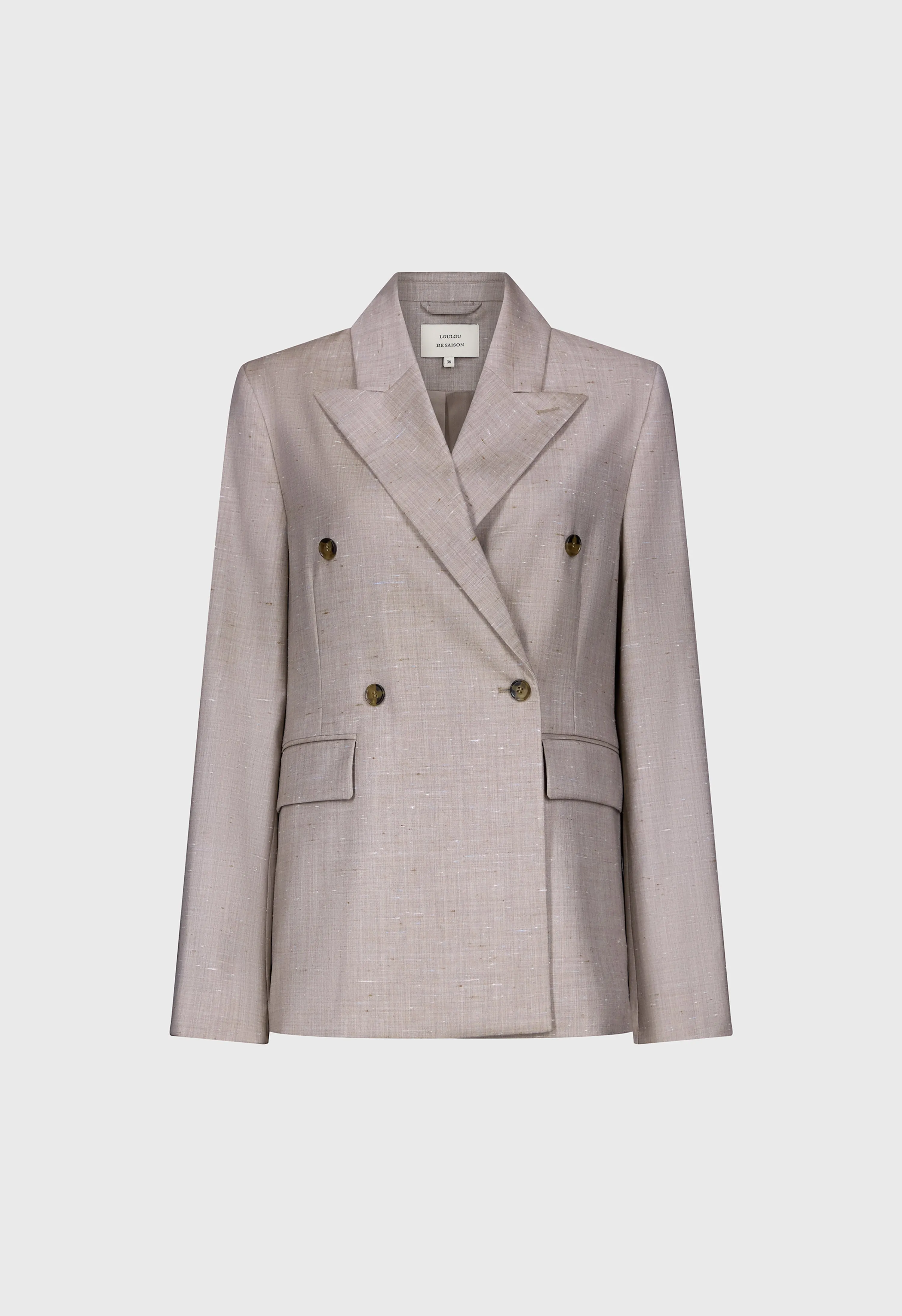 NORMA Wool and silk double breasted jacket sold by Loulou De Saison product image thumbnail 2