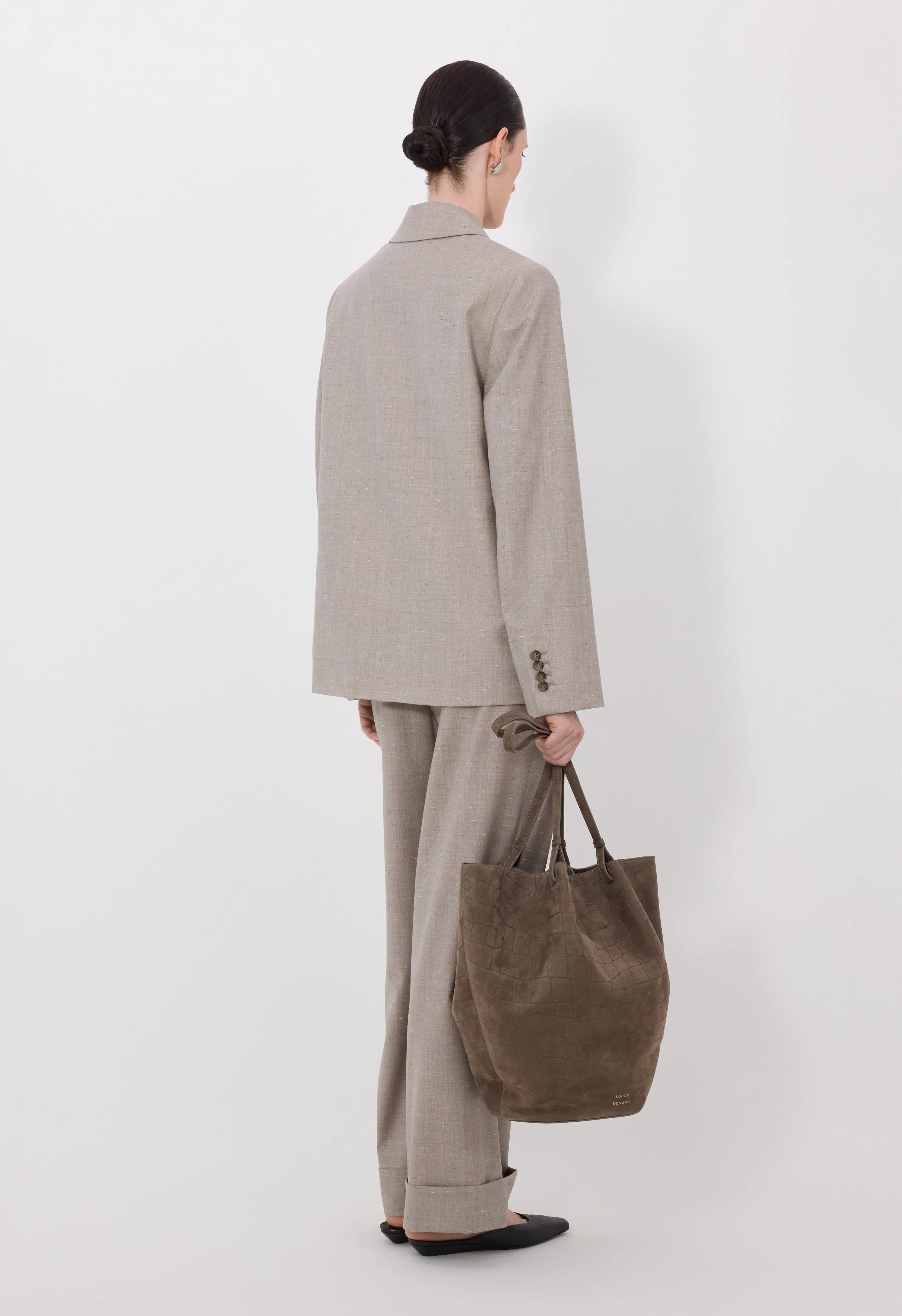 NORMA Wool and silk double breasted jacket sold by Loulou De Saison product image thumbnail 5