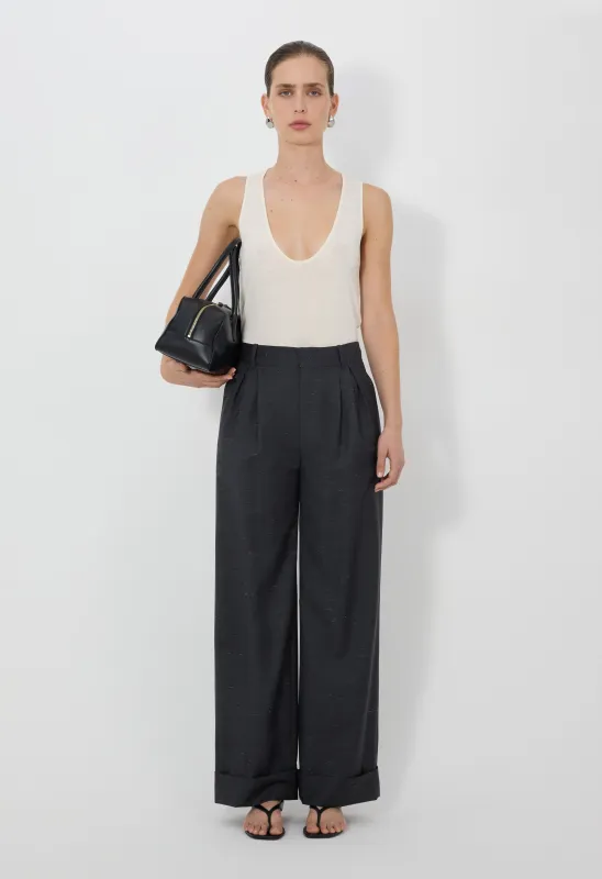 DAVY Oversized pleated trousers made by Loulou De Saison