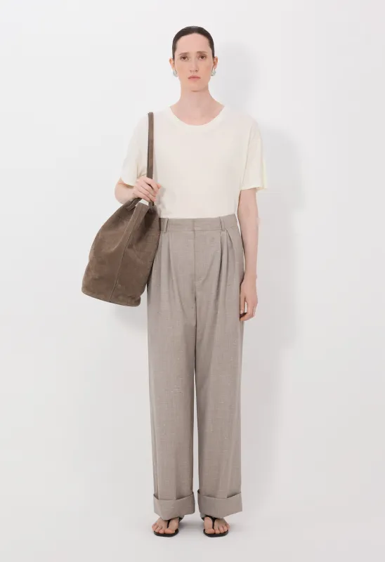 DAVY Oversized pleated trousers made by Loulou De Saison