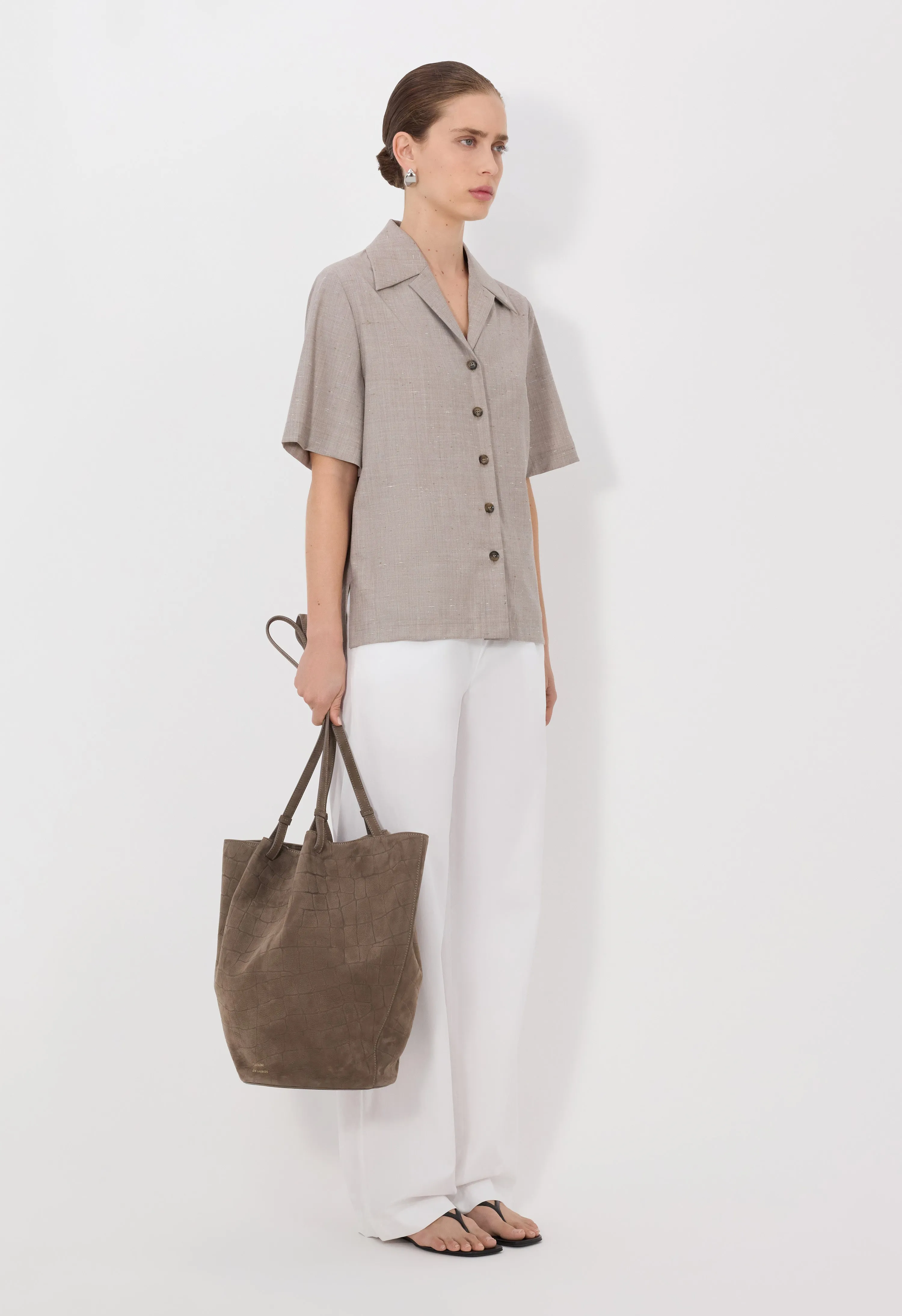 BOA Oversized short-sleeve shirt sold by Loulou De Saison product image thumbnail 3