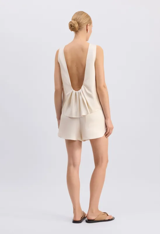 GEMA Sleeveless silk top made by Loulou De Saison