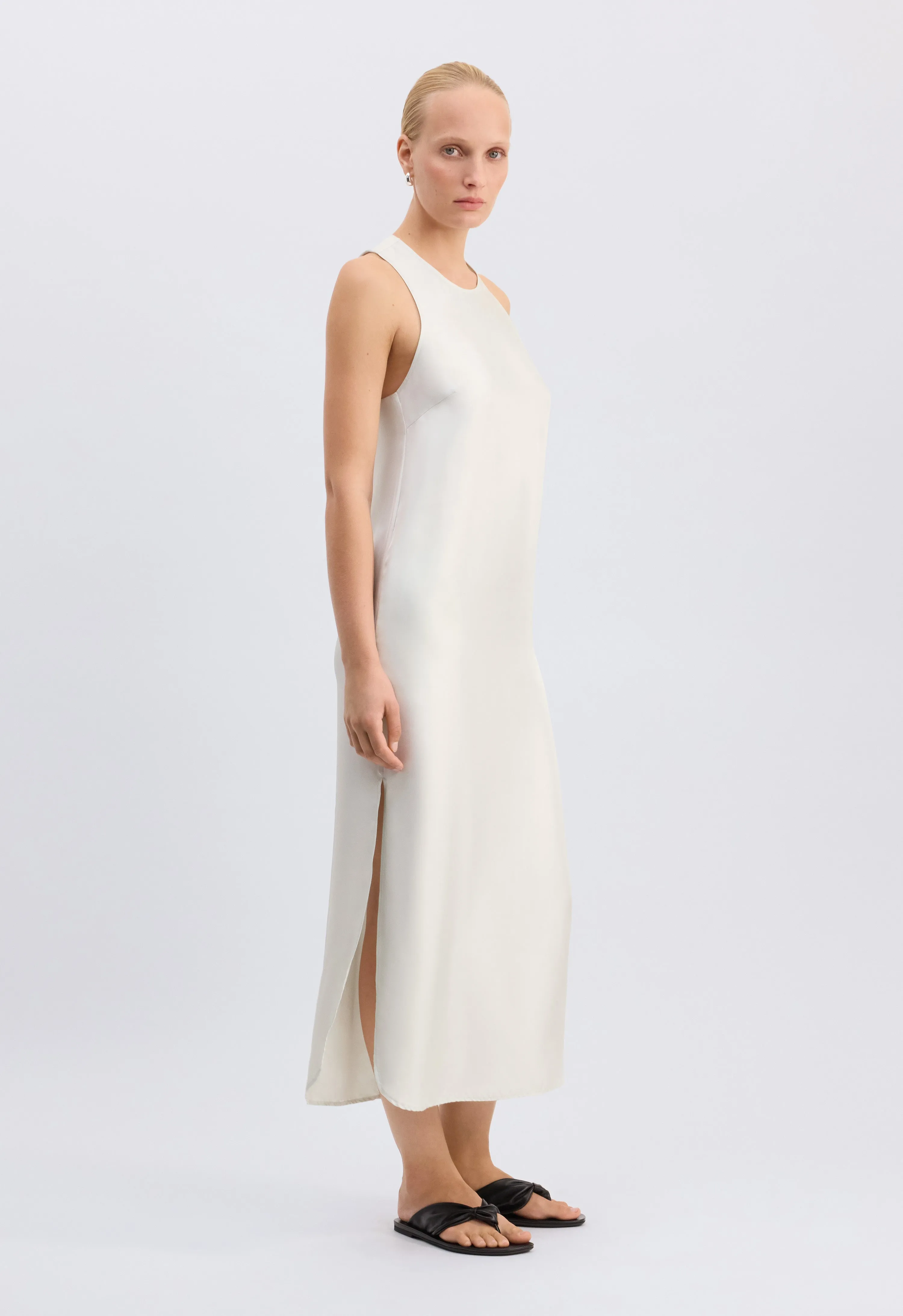 PALOMA Long silk dress sold by Loulou De Saison product image thumbnail 4