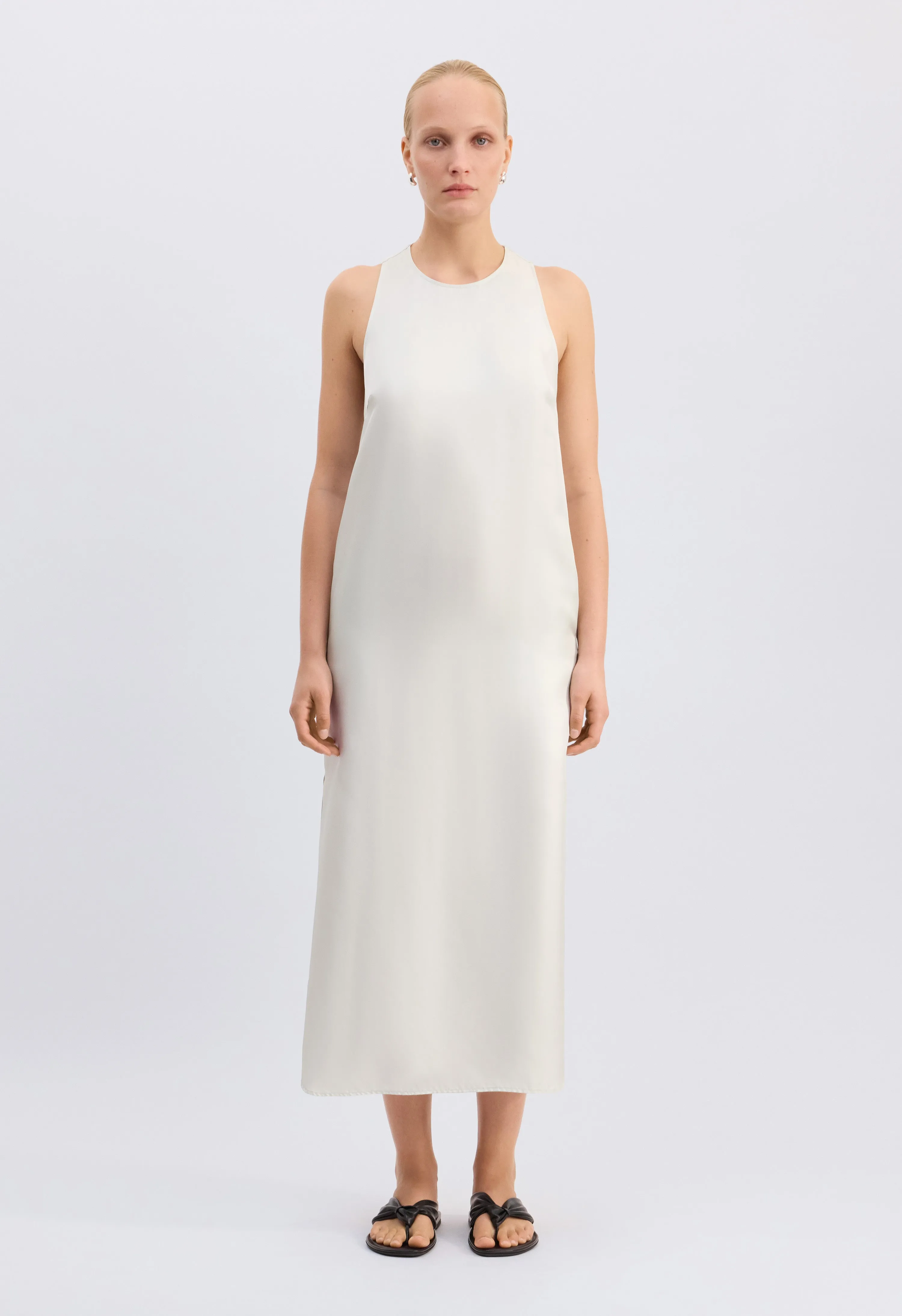 PALOMA Long silk dress sold by Loulou De Saison product image thumbnail 3