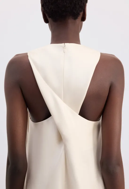 PALOMA Long silk dress made by Loulou De Saison