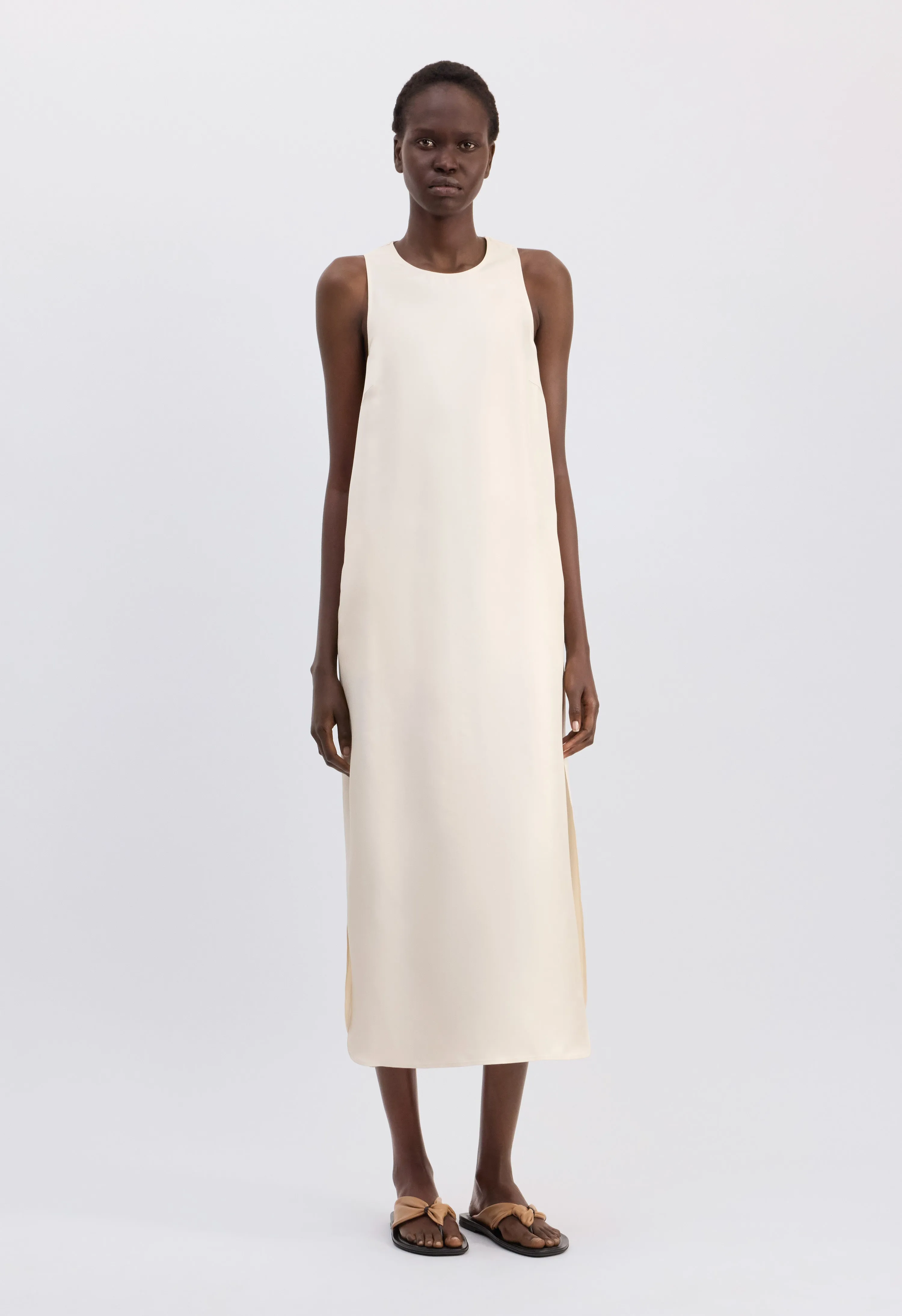 PALOMA Long silk dress sold by Loulou De Saison product image thumbnail 3