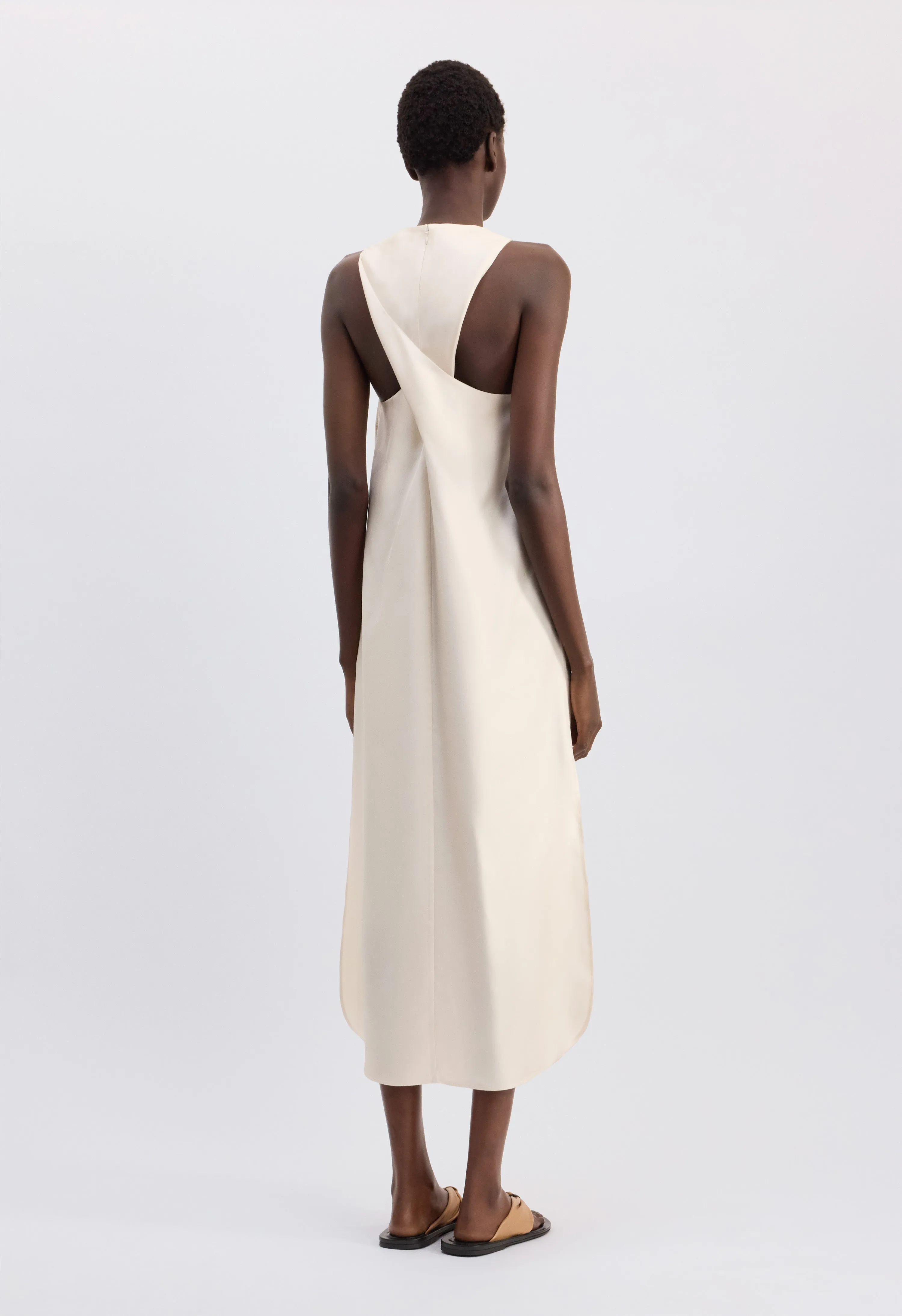 PALOMA Long silk dress sold by Loulou De Saison product image thumbnail 5