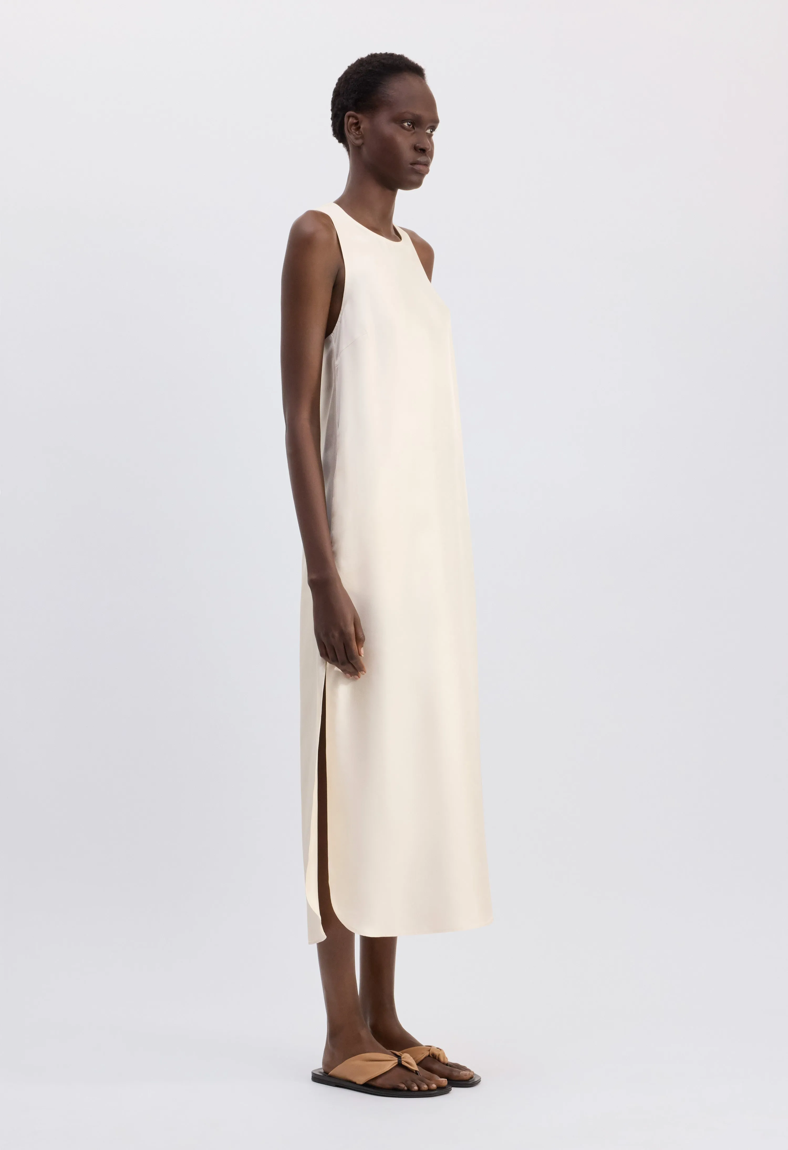 PALOMA Long silk dress sold by Loulou De Saison product image thumbnail 4