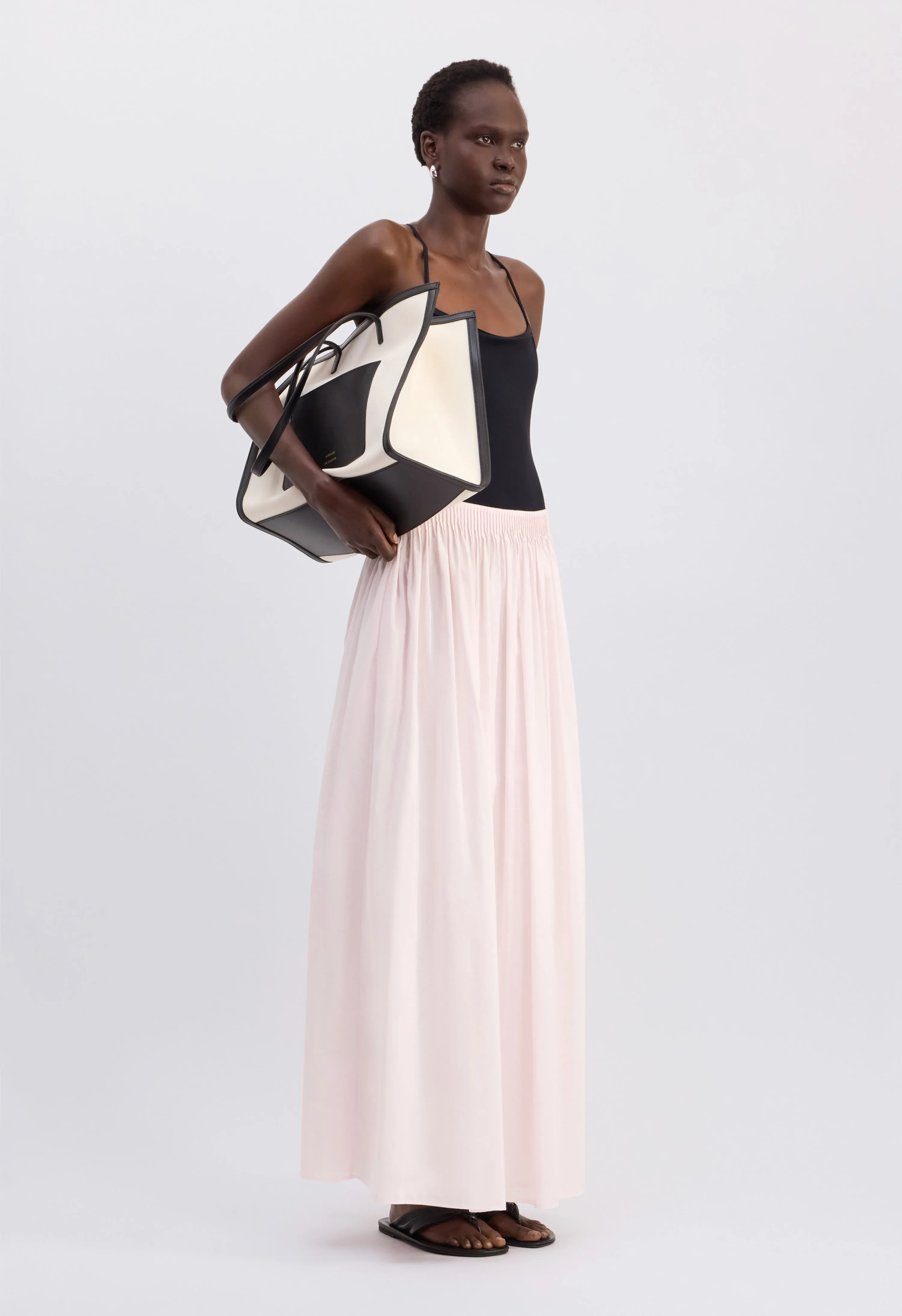 NAYA Gathered midi skirt sold by Loulou De Saison
