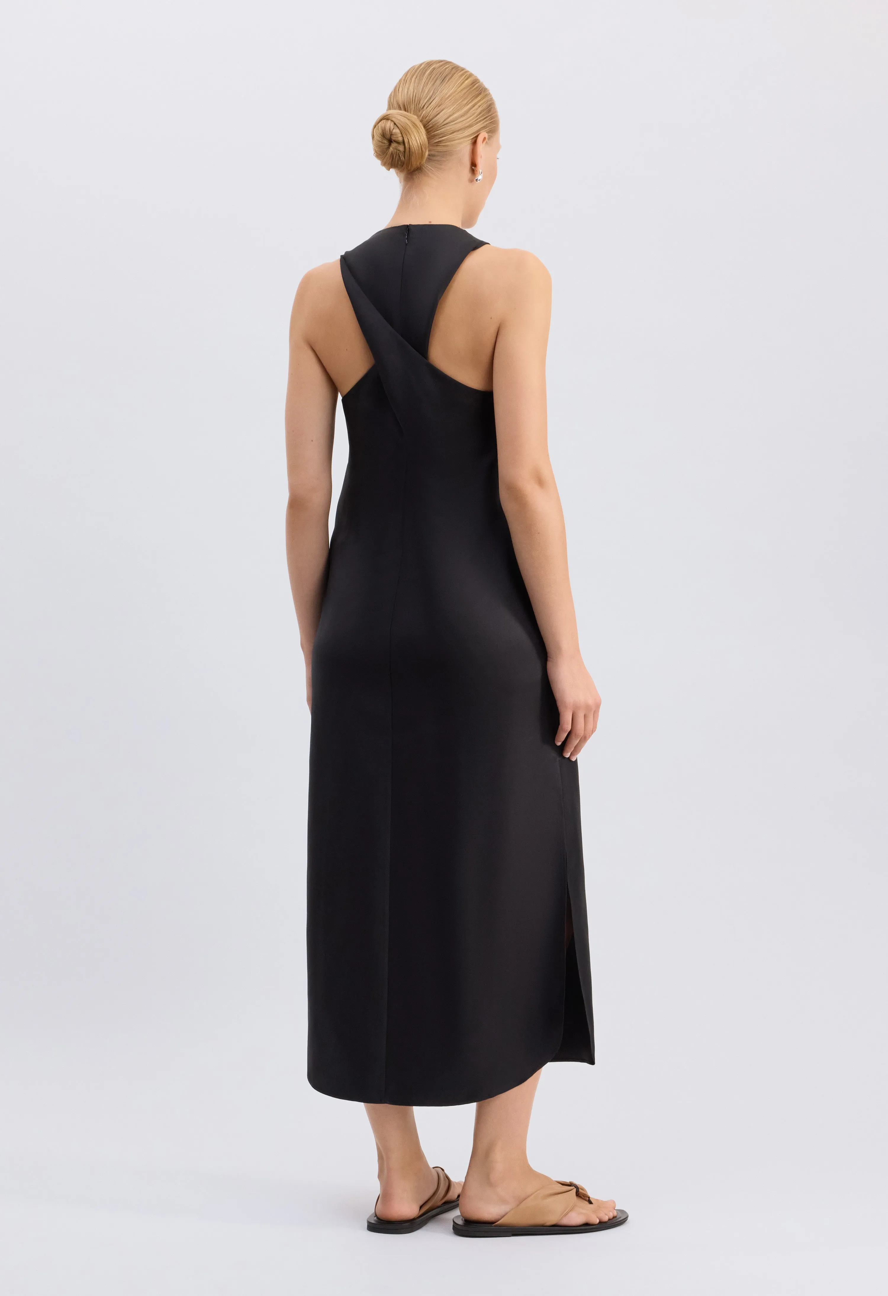 PALOMA Long silk dress sold by Loulou De Saison product image thumbnail 5