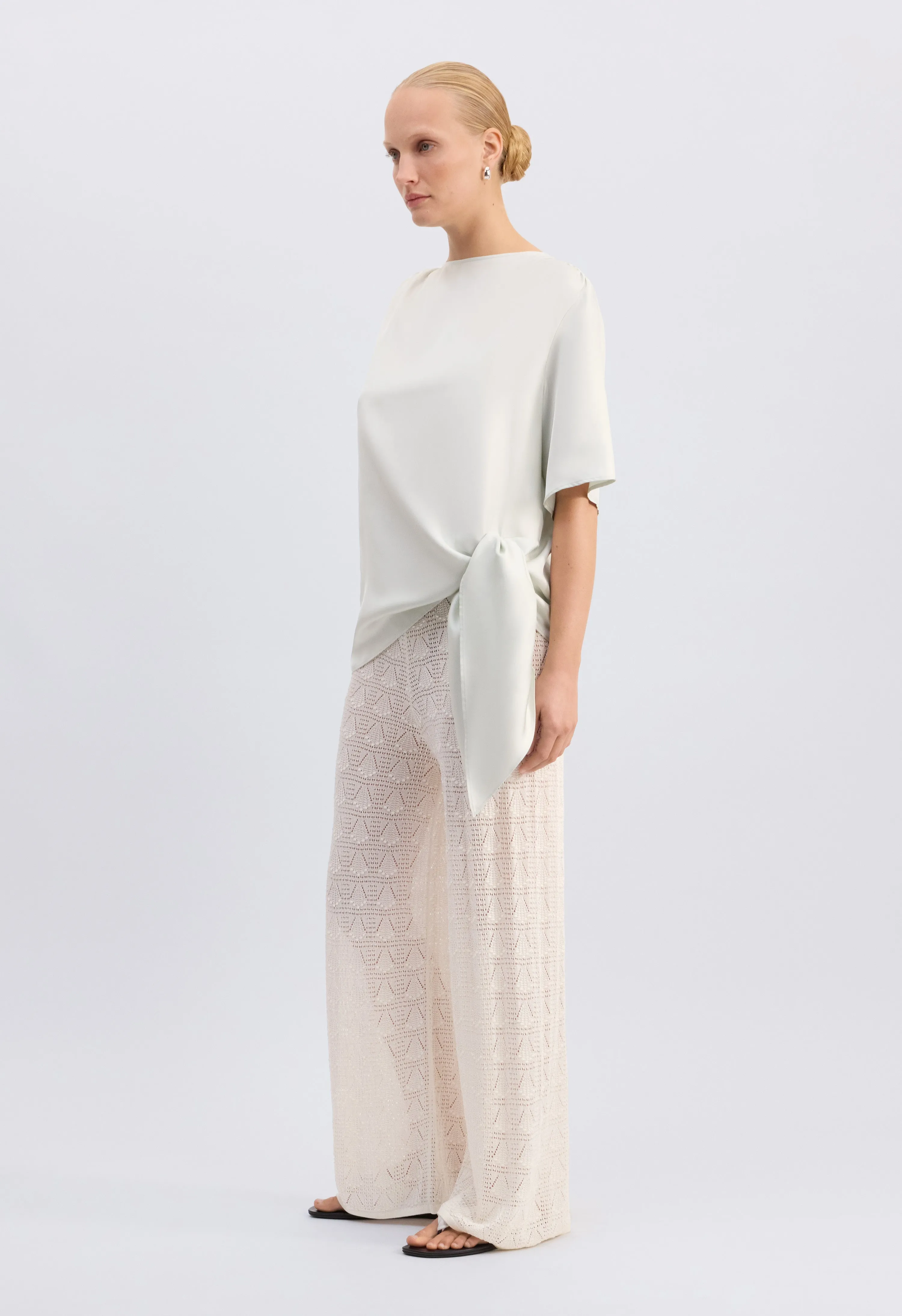 MANO Asymmetric silk top sold by Loulou De Saison product image thumbnail 3