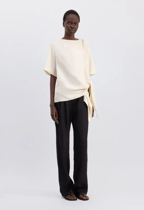 MANO Asymmetric silk top made by Loulou De Saison