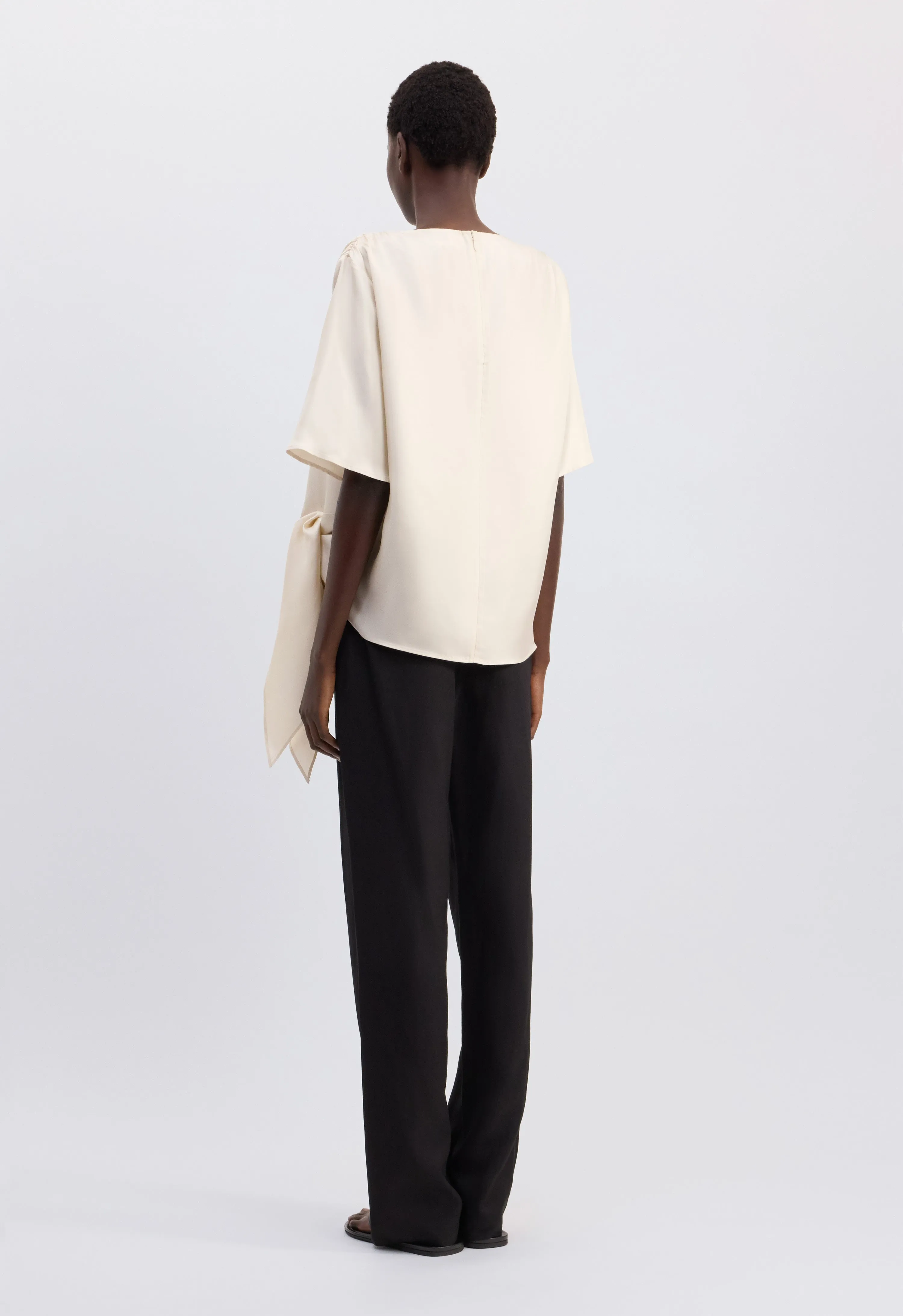MANO Asymmetric silk top sold by Loulou De Saison product image thumbnail 5