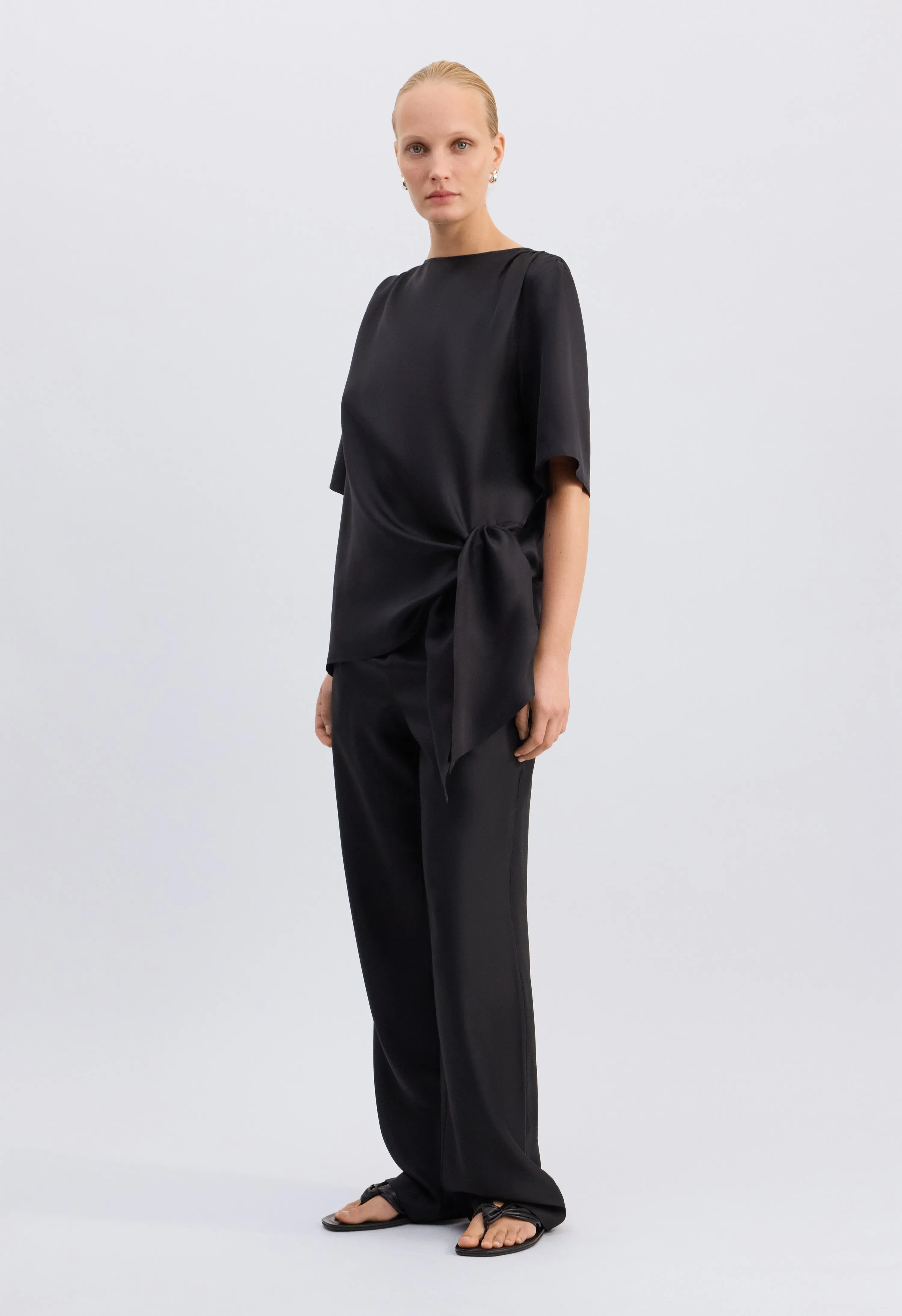 MANO Asymmetric silk top sold by Loulou De Saison product image thumbnail 3