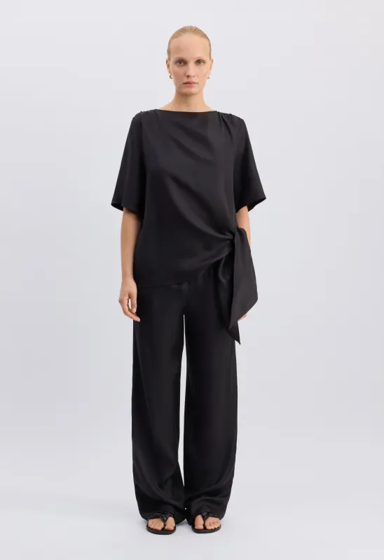 MANO Asymmetric silk top made by Loulou De Saison