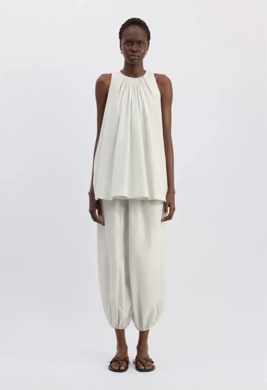 LIAO Flaring gathered top made by Loulou De Saison