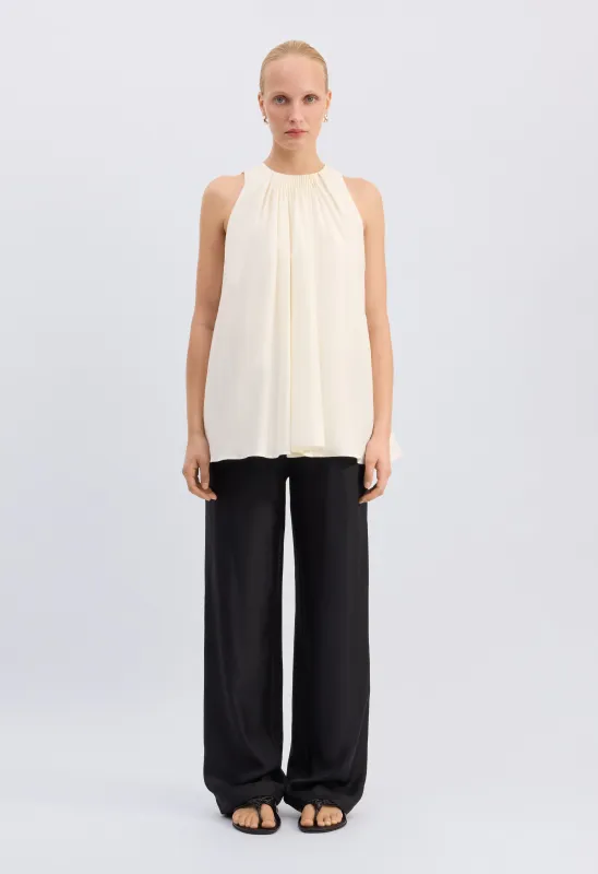 LIAO Flaring gathered top made by Loulou De Saison