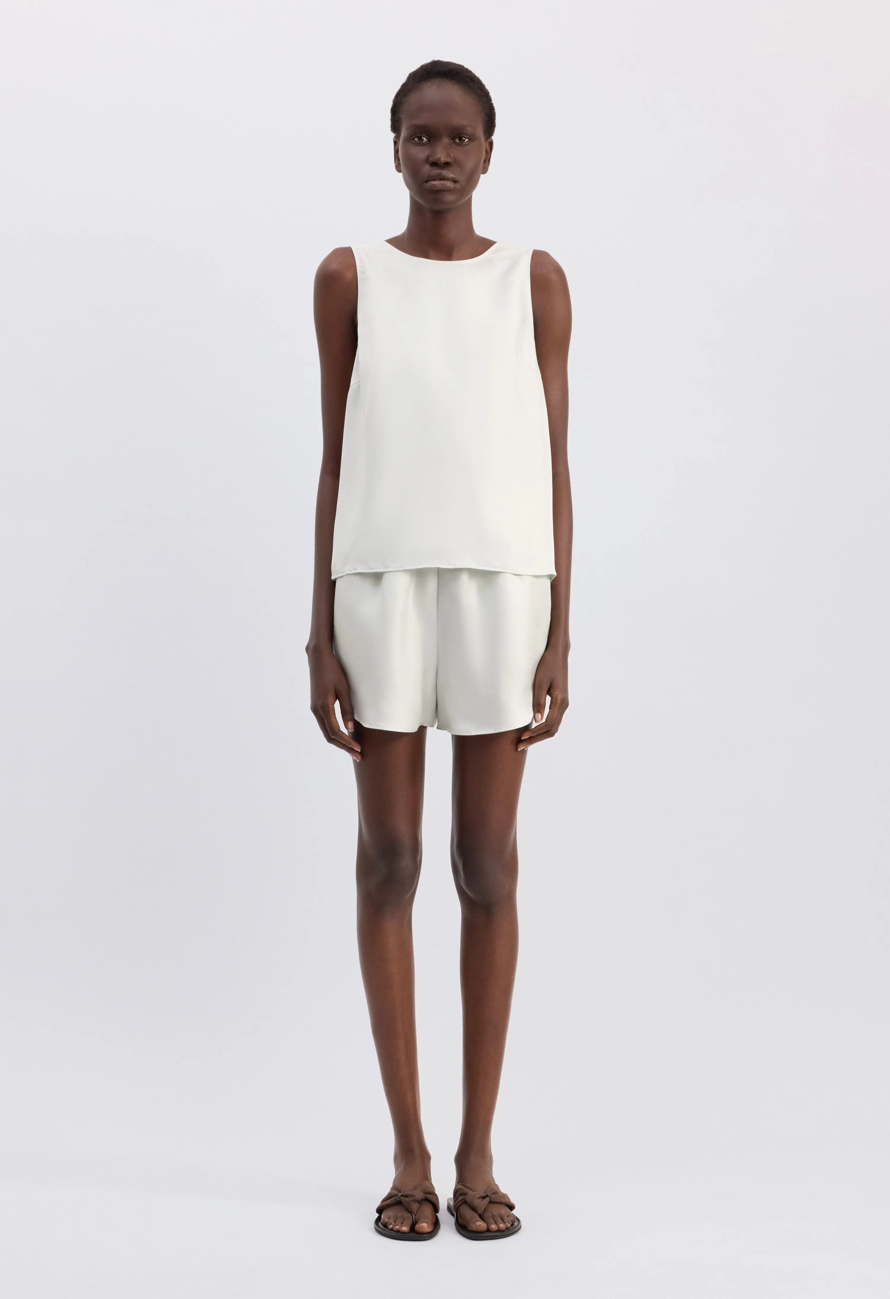 GEMA Sleeveless silk top sold by Loulou De Saison