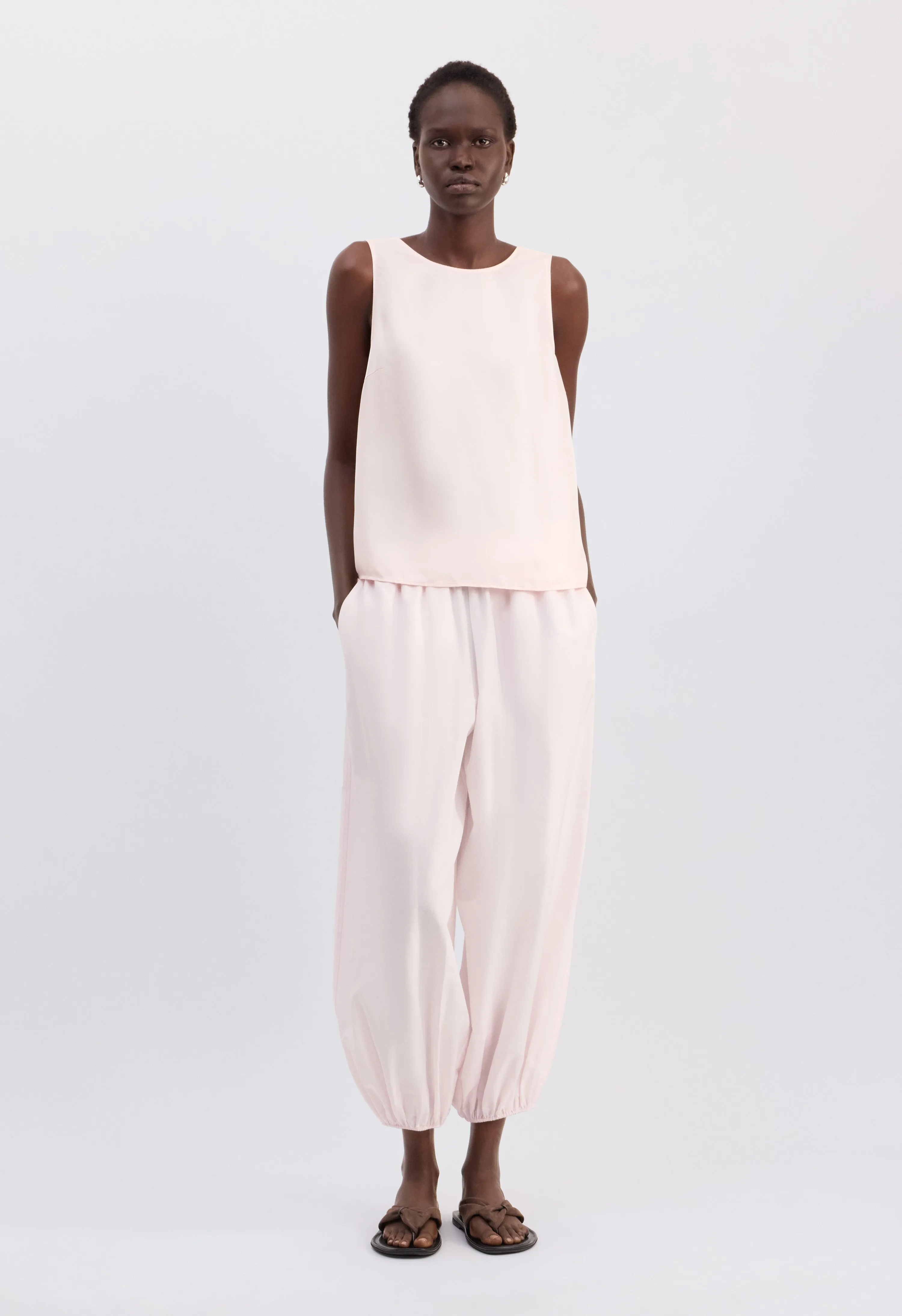 GEMA Sleeveless silk top sold by Loulou De Saison