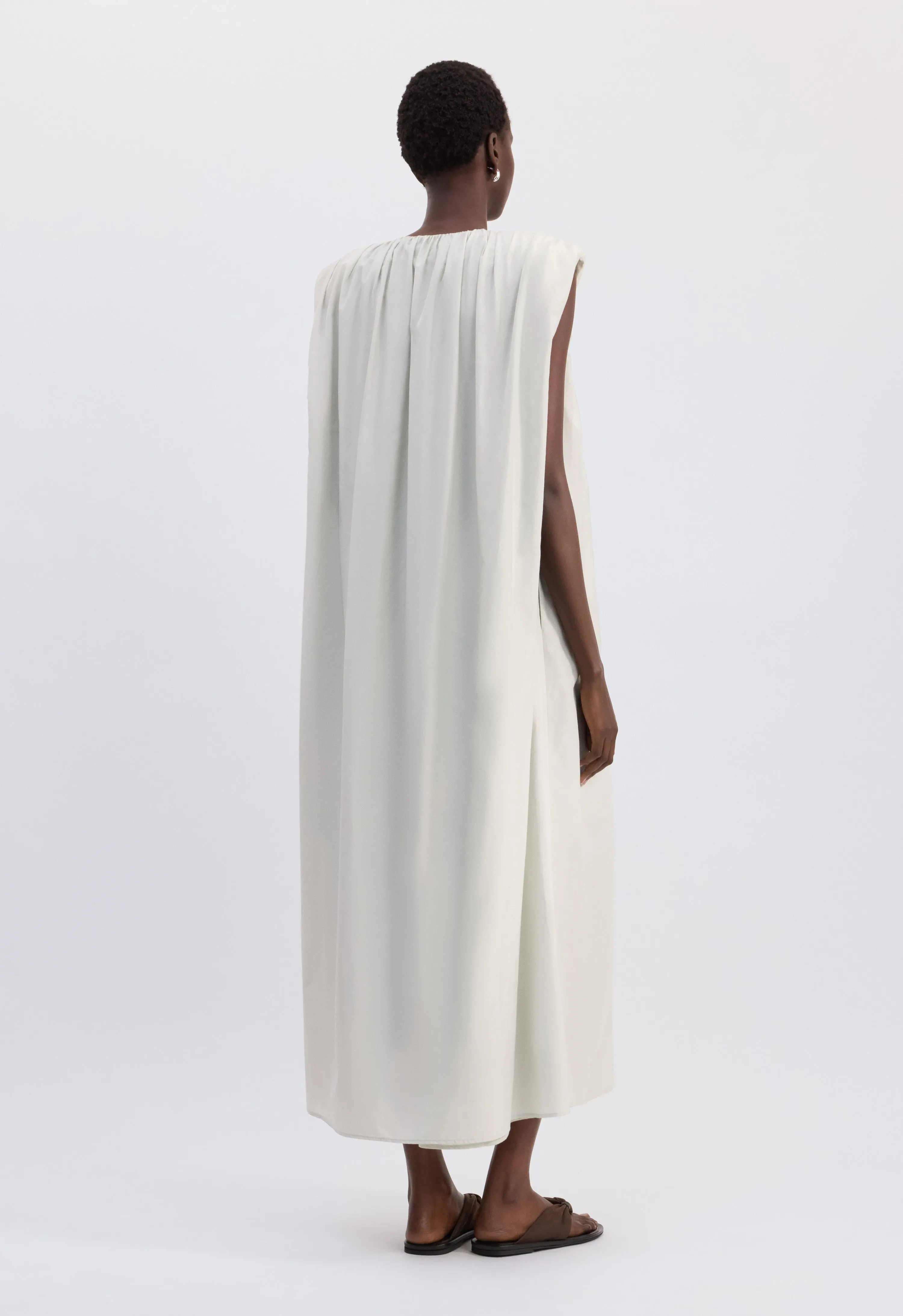 CORA Midi cotton silk voile dress sold by Loulou De Saison product image thumbnail 5
