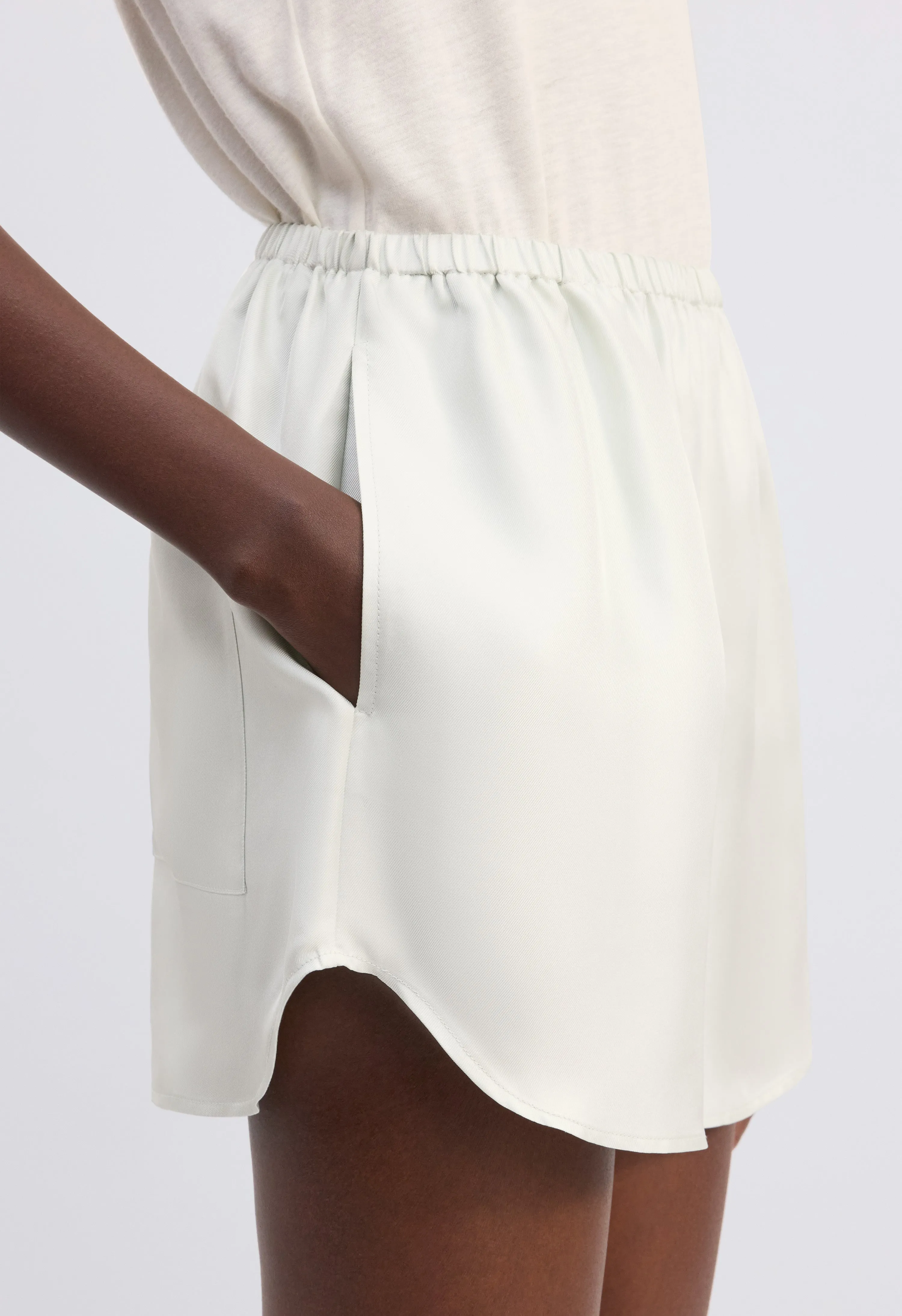 CABO Elasticated silk shorts sold by Loulou De Saison product image thumbnail 4