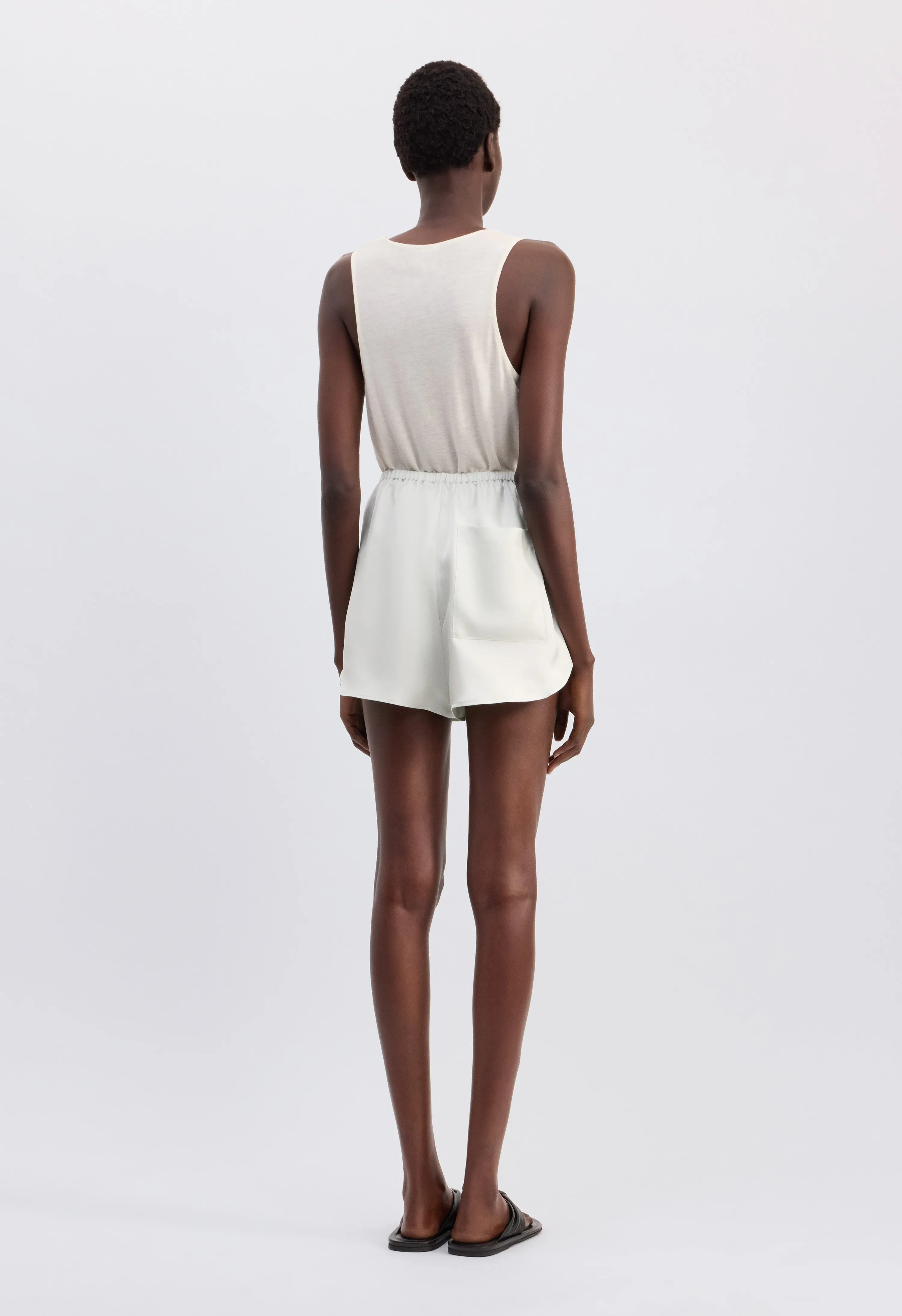 CABO Elasticated silk shorts sold by Loulou De Saison product image thumbnail 5