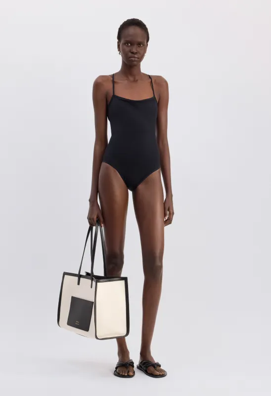 ITAK LDS Criss-crossing straps swimsuit made by Loulou De Saison