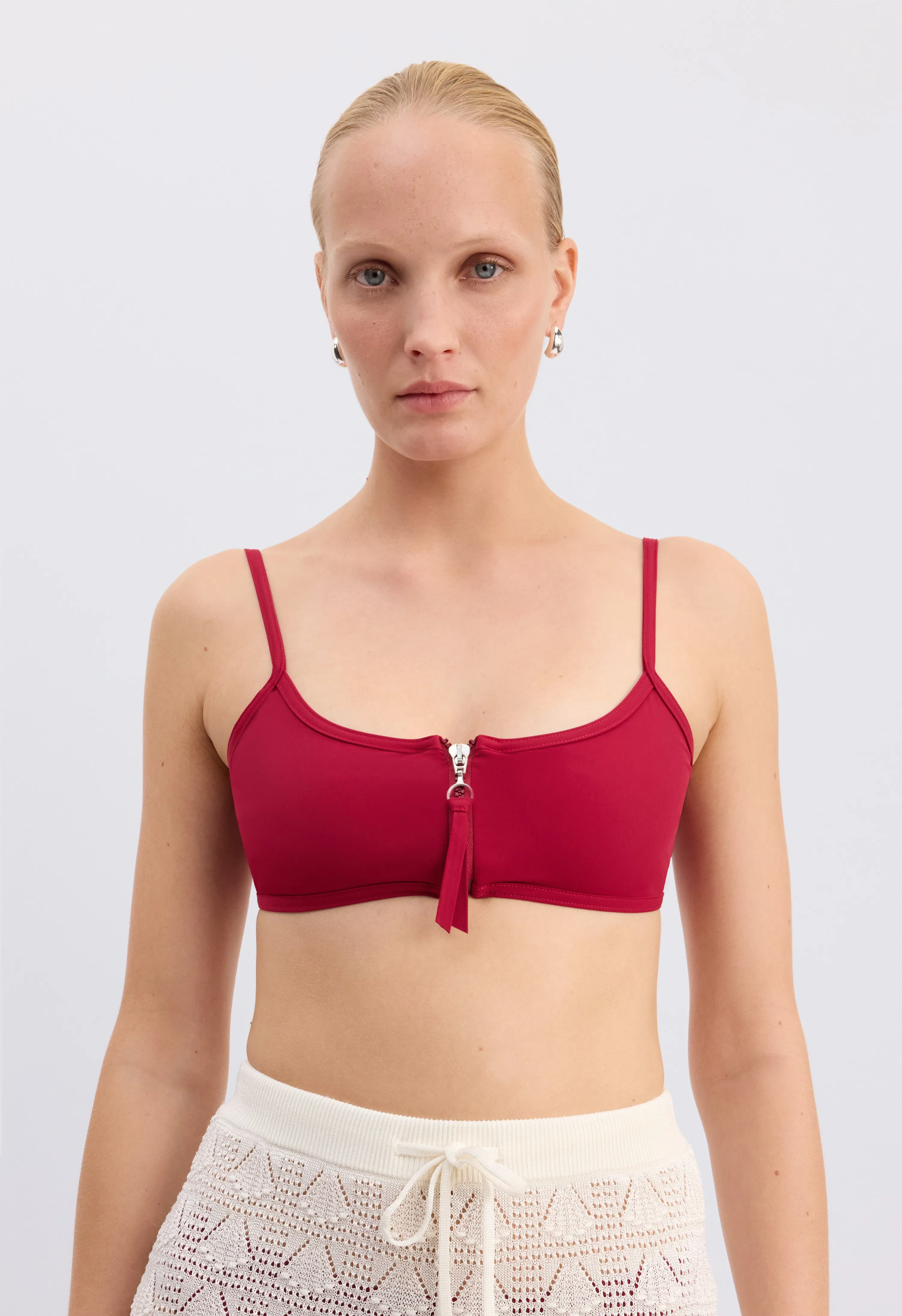 OLGA TOP Zipped bikini top sold by Loulou De Saison product image thumbnail 4