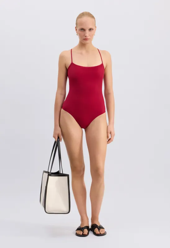 ITAK LDS Criss-crossing straps swimsuit made by Loulou De Saison