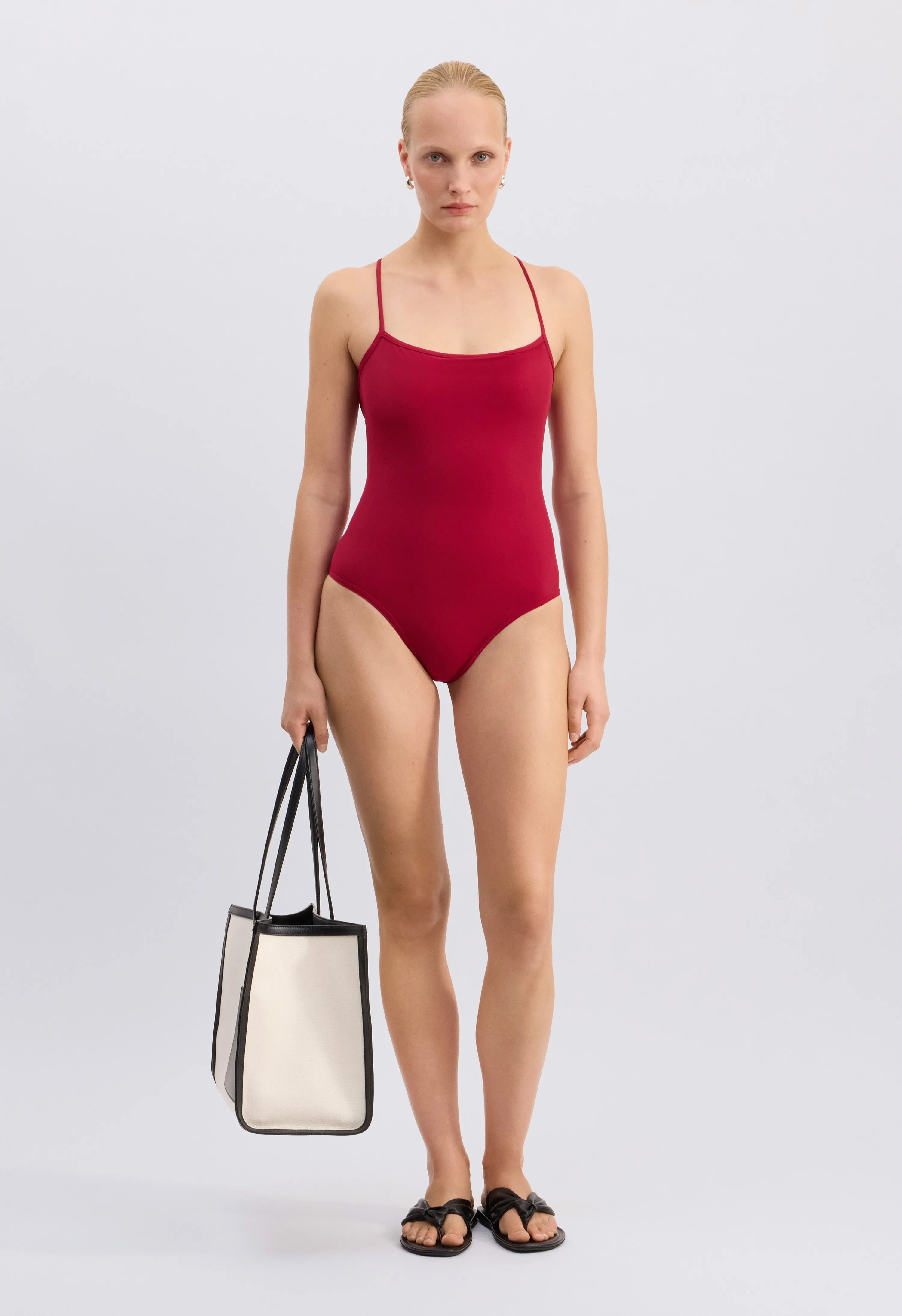 ITAK LDS Criss-crossing straps swimsuit sold by Loulou De Saison