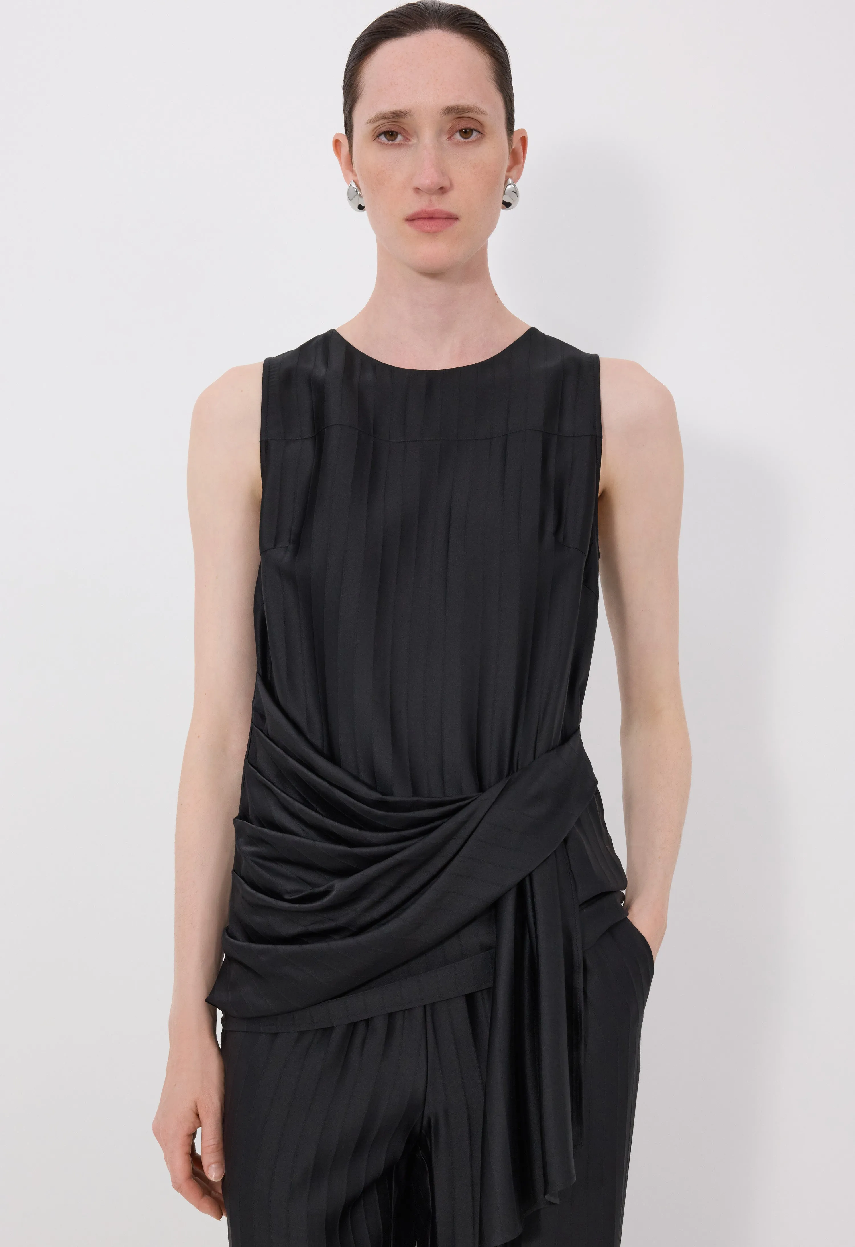 FONDA Draped top sold by Loulou De Saison product image thumbnail 4