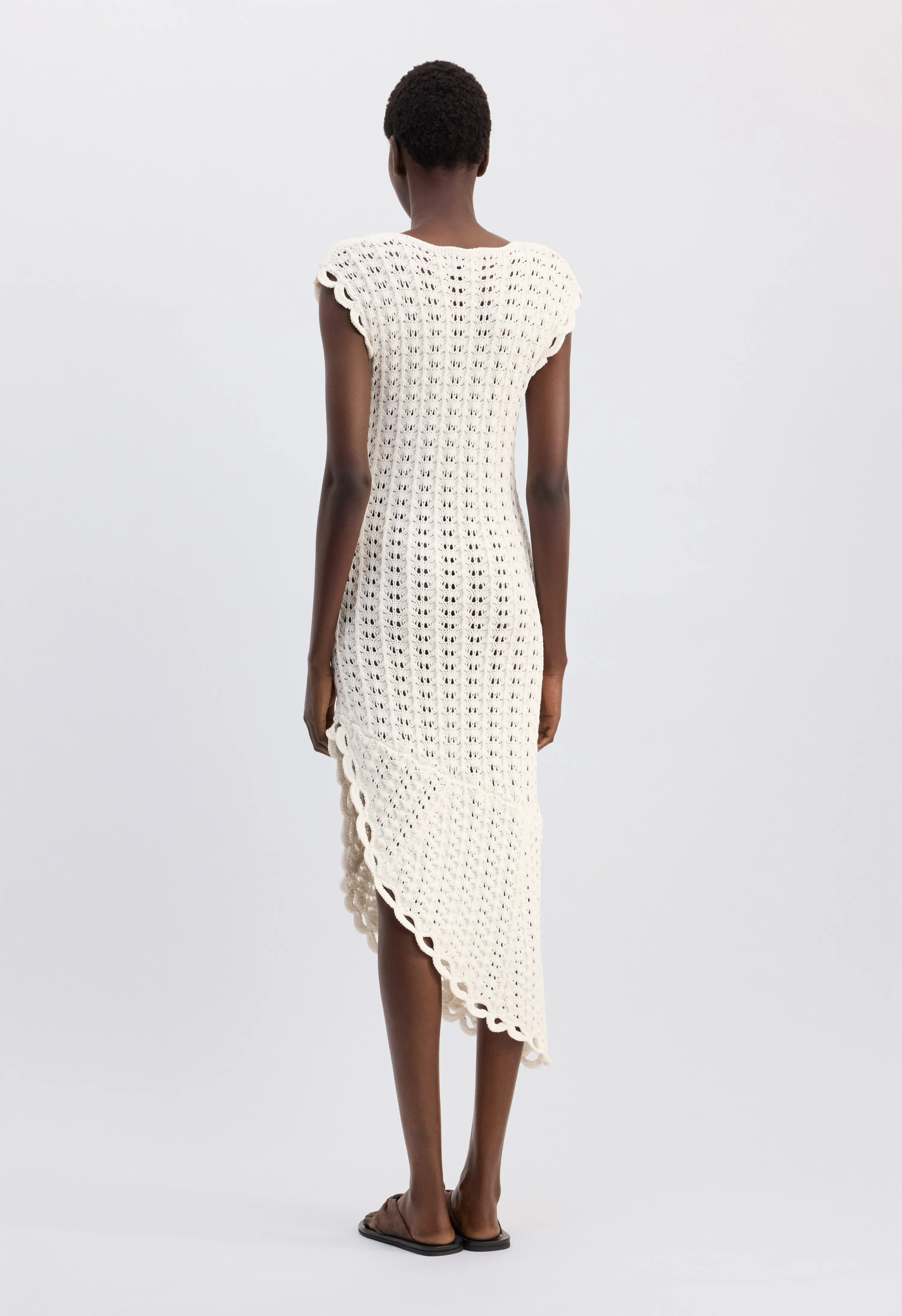 MALENA Ruffled crochet dress sold by Loulou De Saison product image thumbnail 5