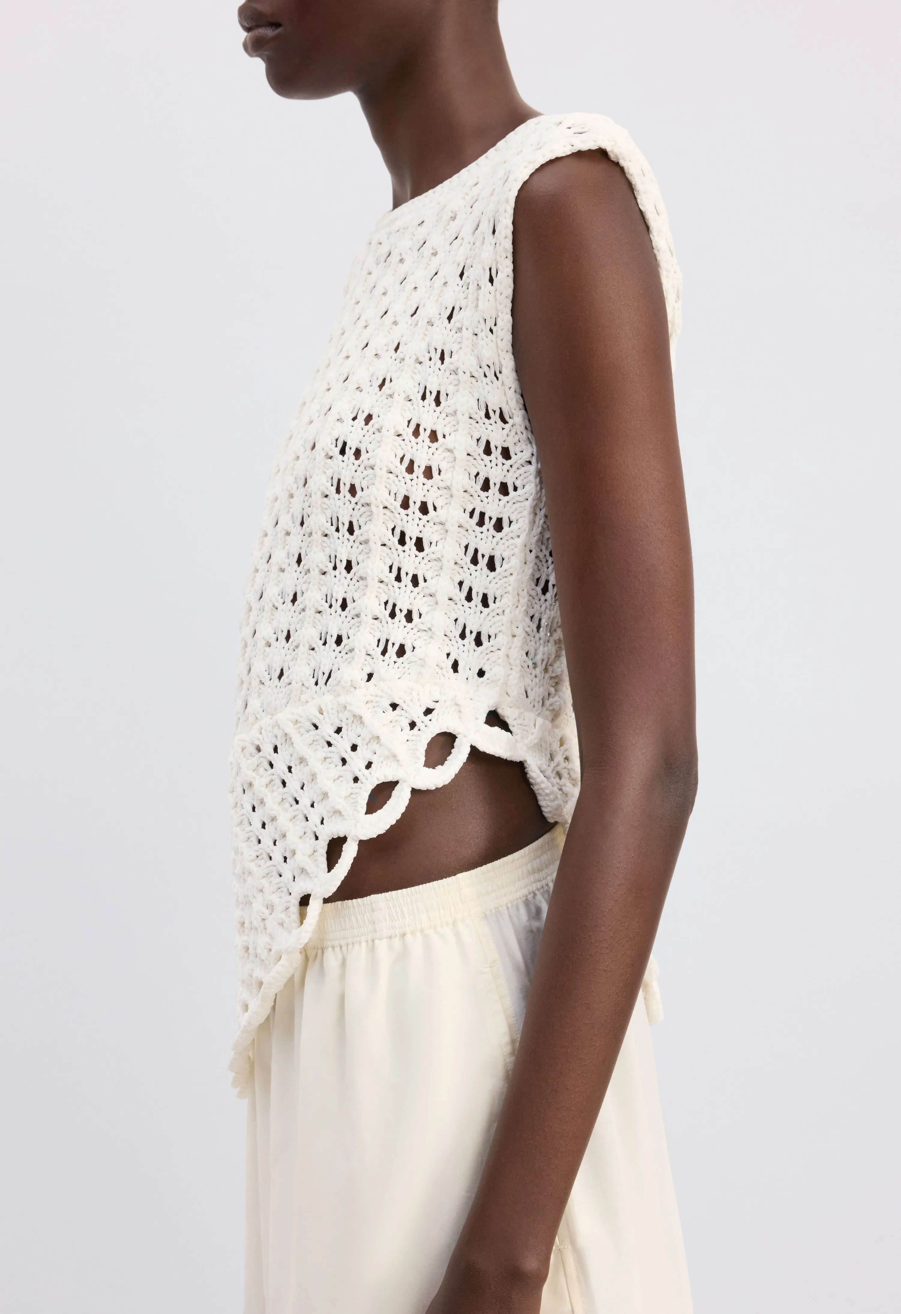 SAEZ Ruffled crochet top sold by Loulou De Saison product image thumbnail 4