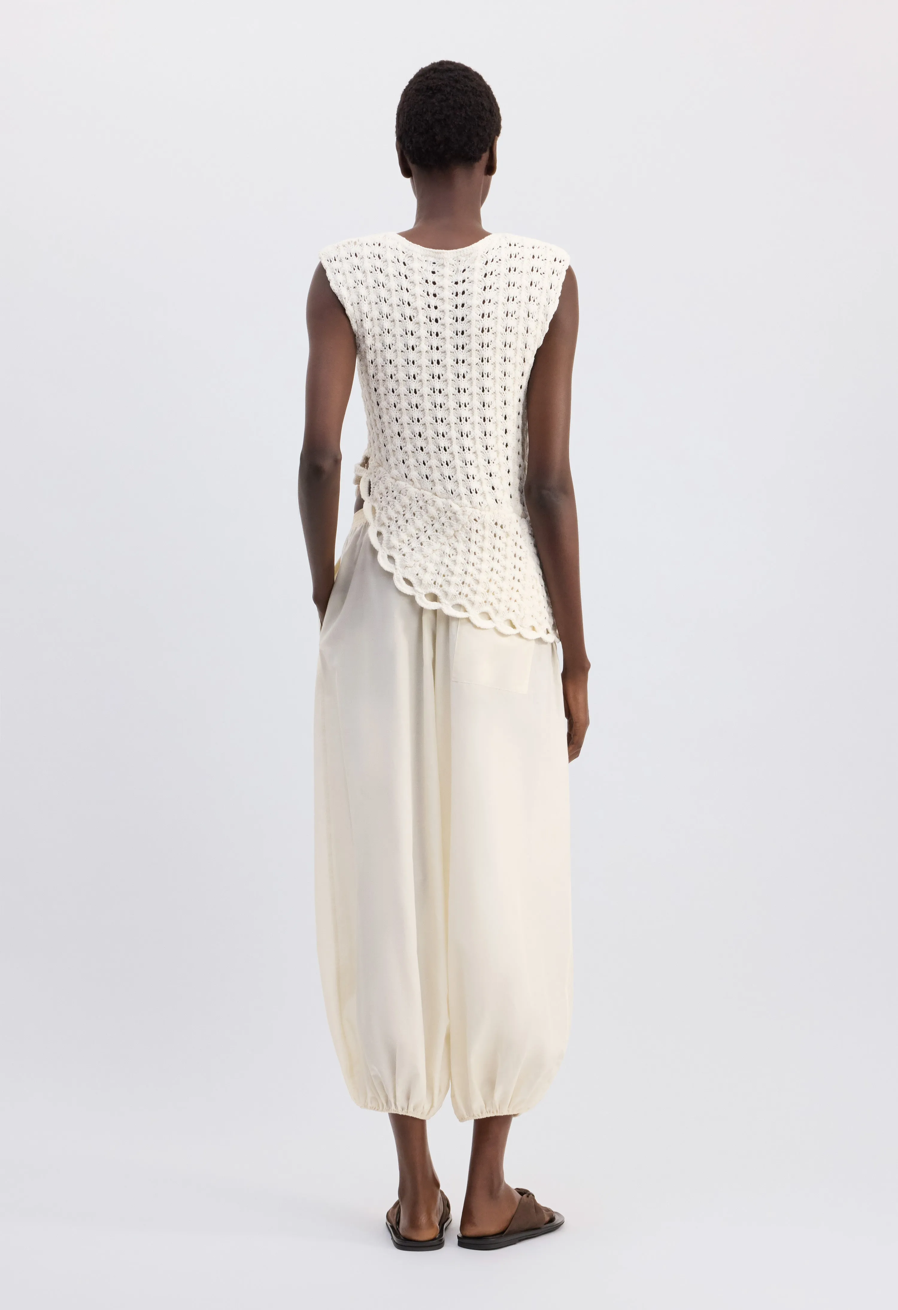 SAEZ Ruffled crochet top sold by Loulou De Saison product image thumbnail 5
