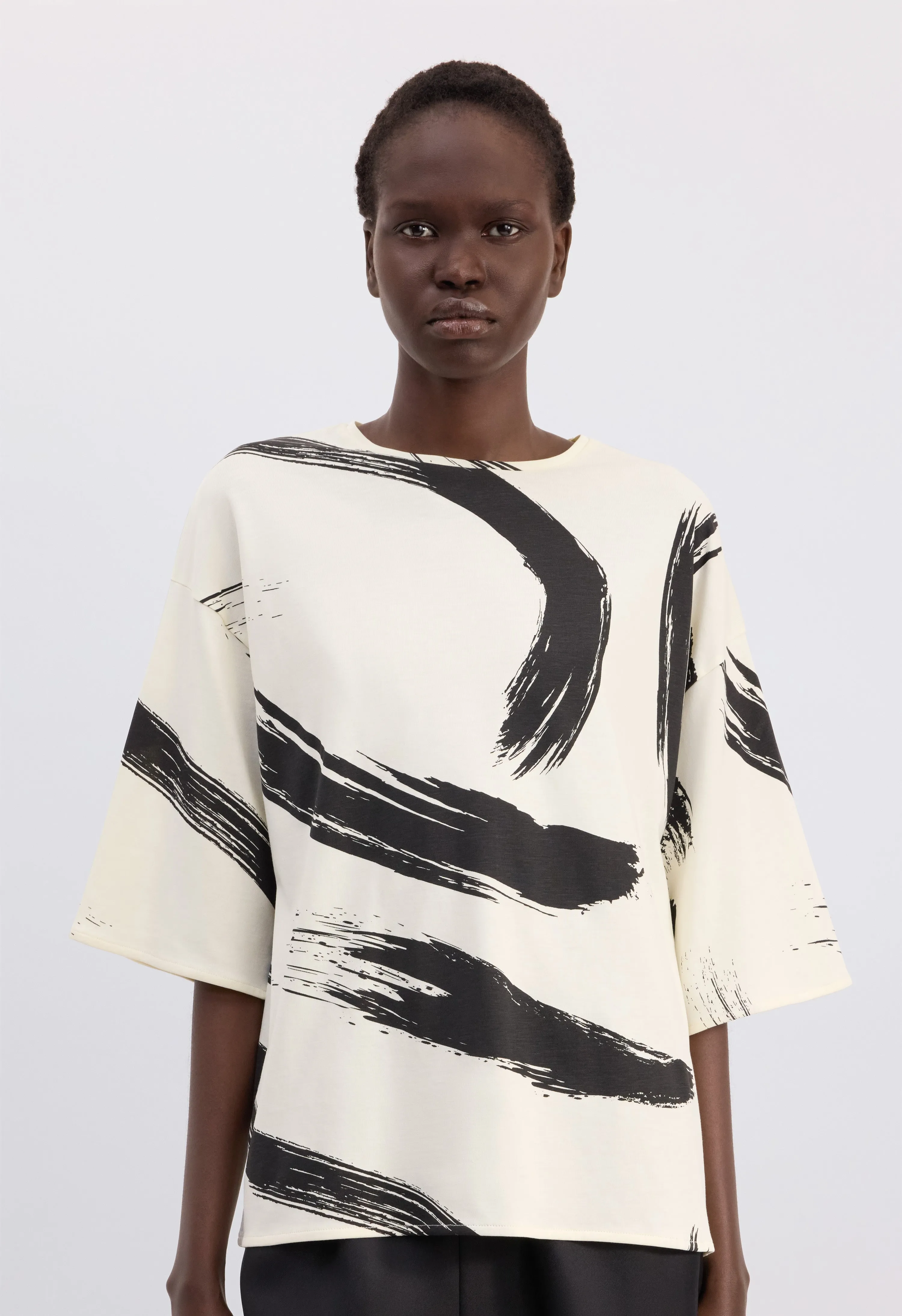 HALBER Printed Supima cotton t-shirt sold by Loulou De Saison product image thumbnail 4