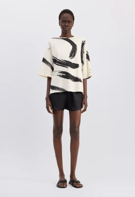 HALBER Printed Supima cotton t-shirt made by Loulou De Saison