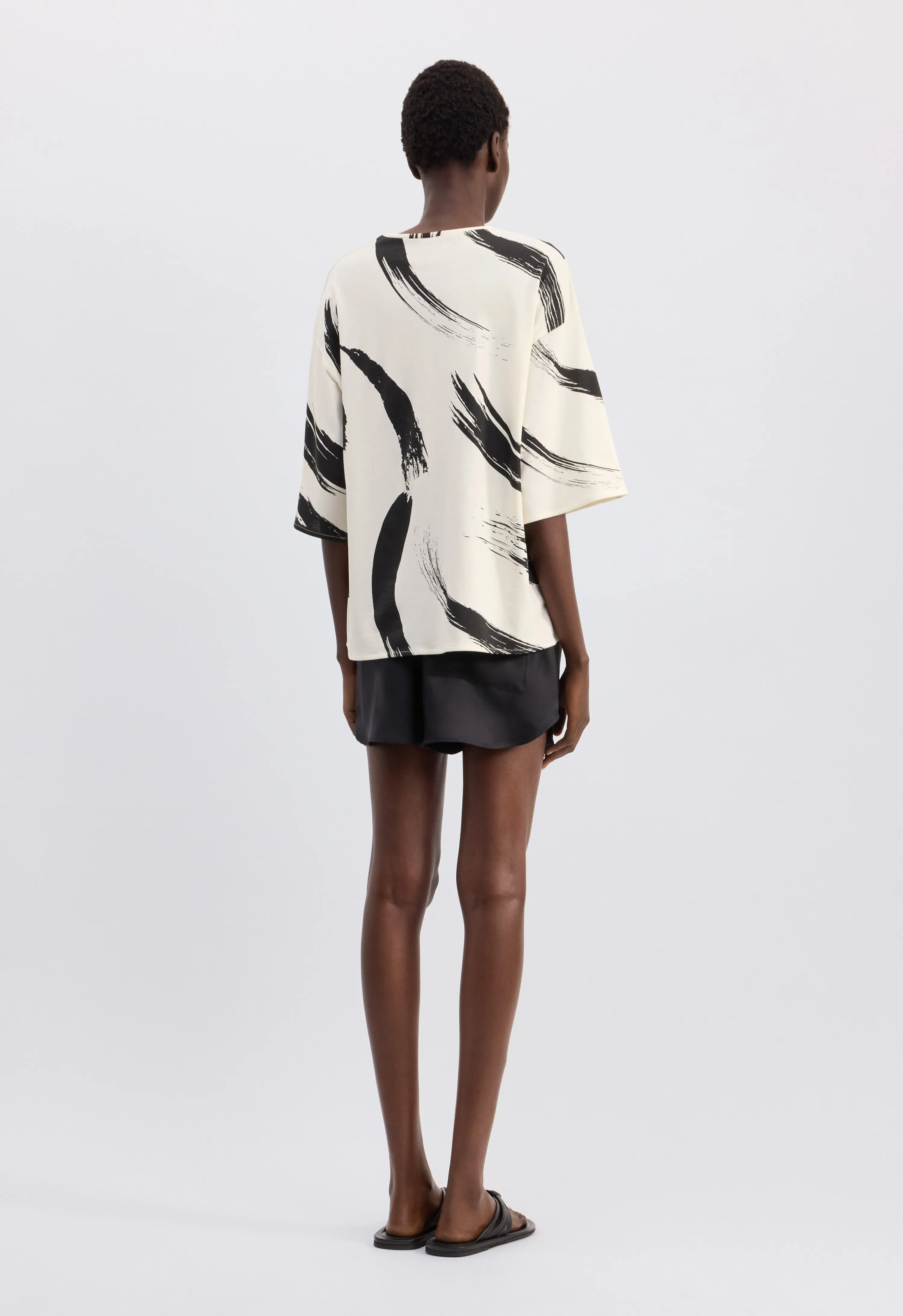 HALBER Printed Supima cotton t-shirt sold by Loulou De Saison product image thumbnail 5
