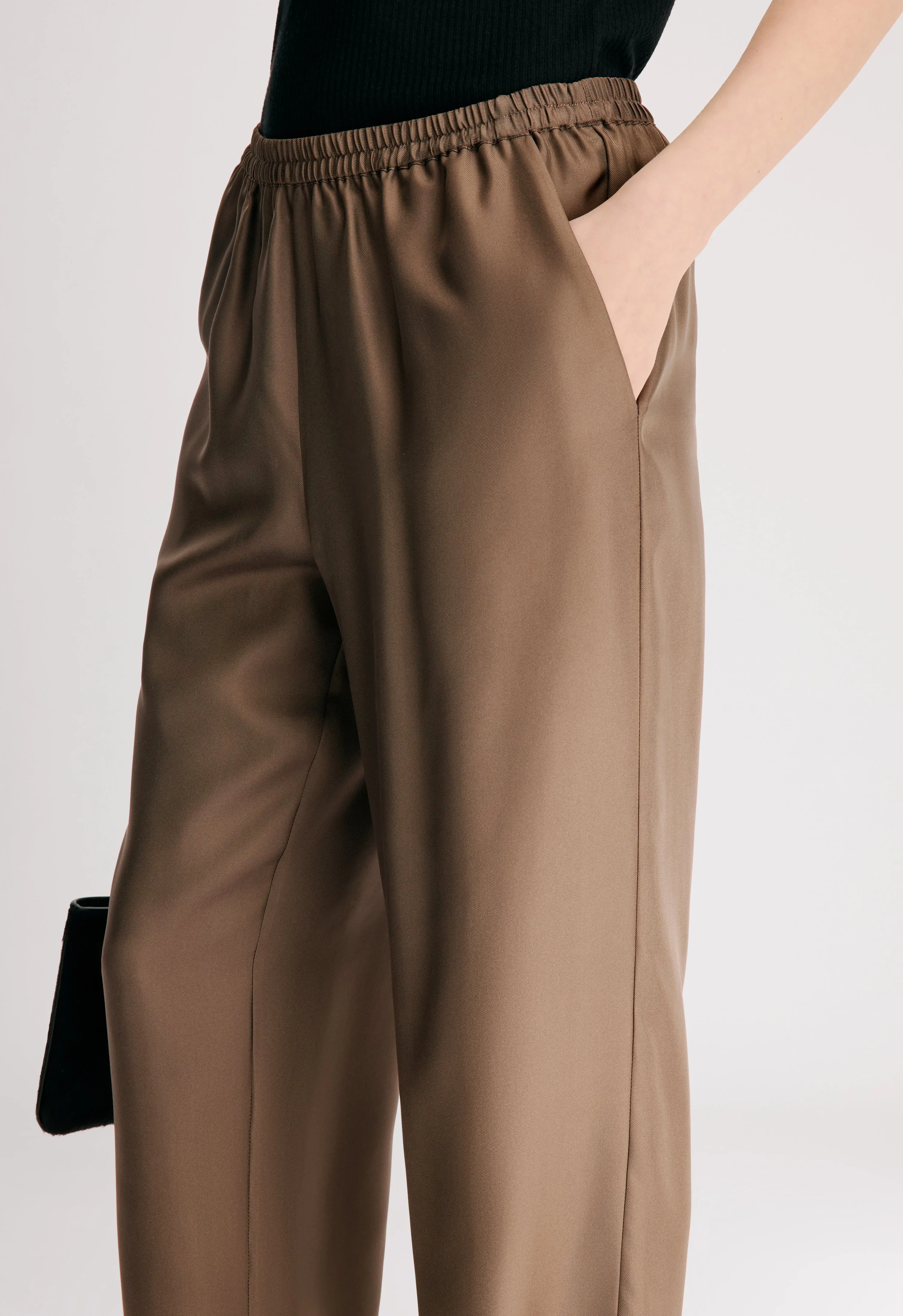 ALERA LDS PANT Silk twill trousers sold by Loulou De Saison product image thumbnail 4