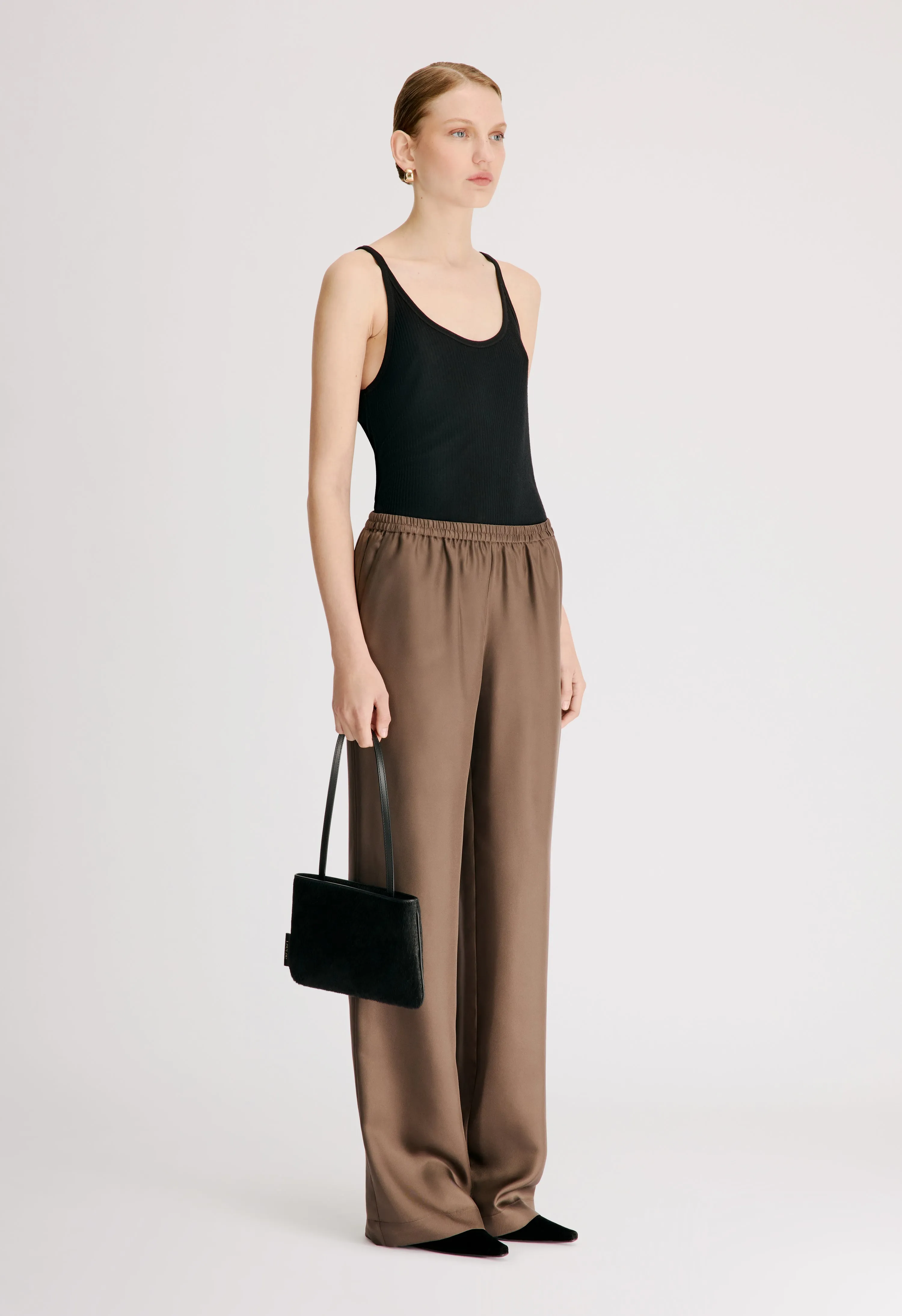 ALERA LDS PANT Silk twill trousers sold by Loulou De Saison product image thumbnail 3