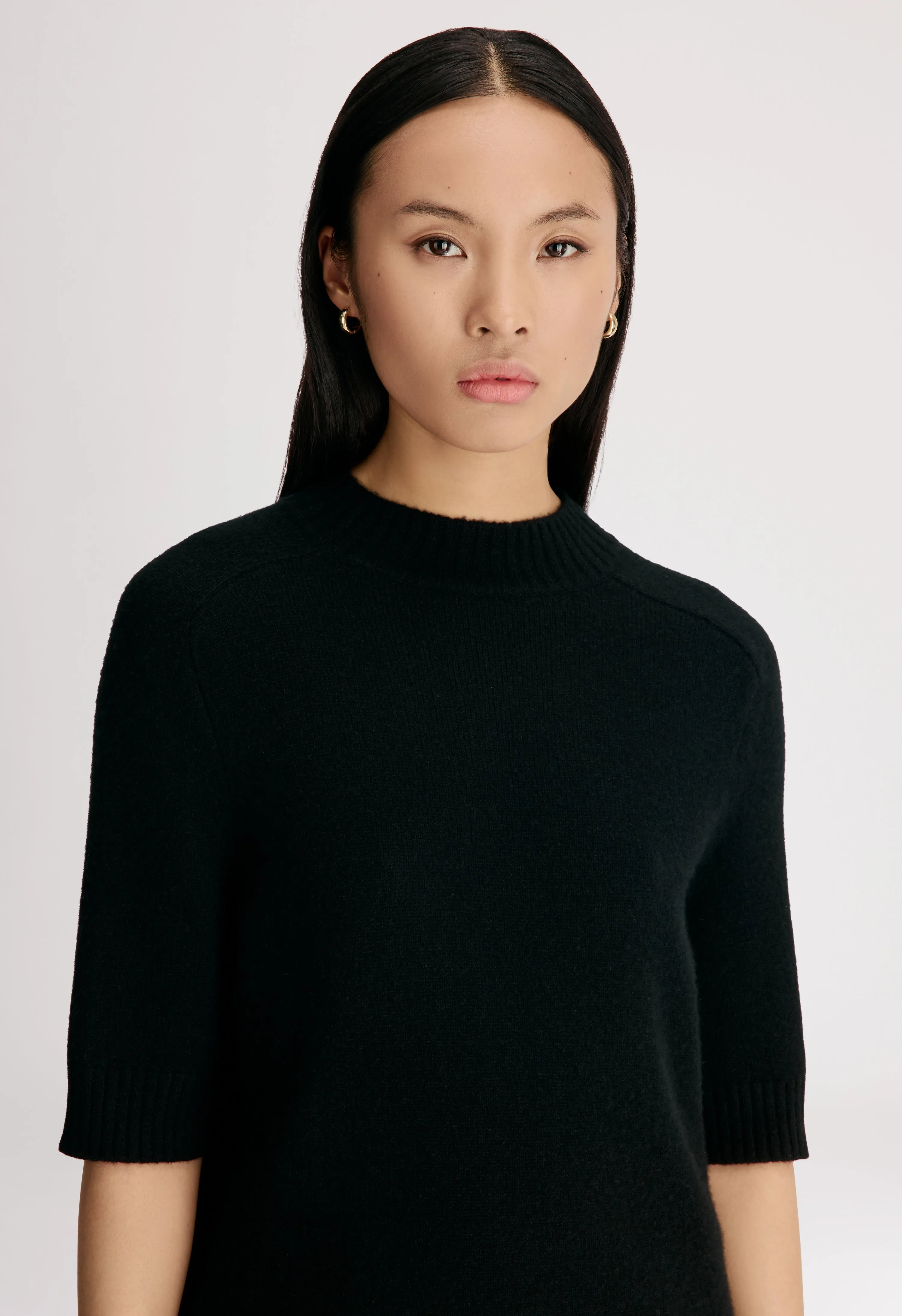 RUTH Stand collar cashmere top sold by Loulou De Saison product image thumbnail 4