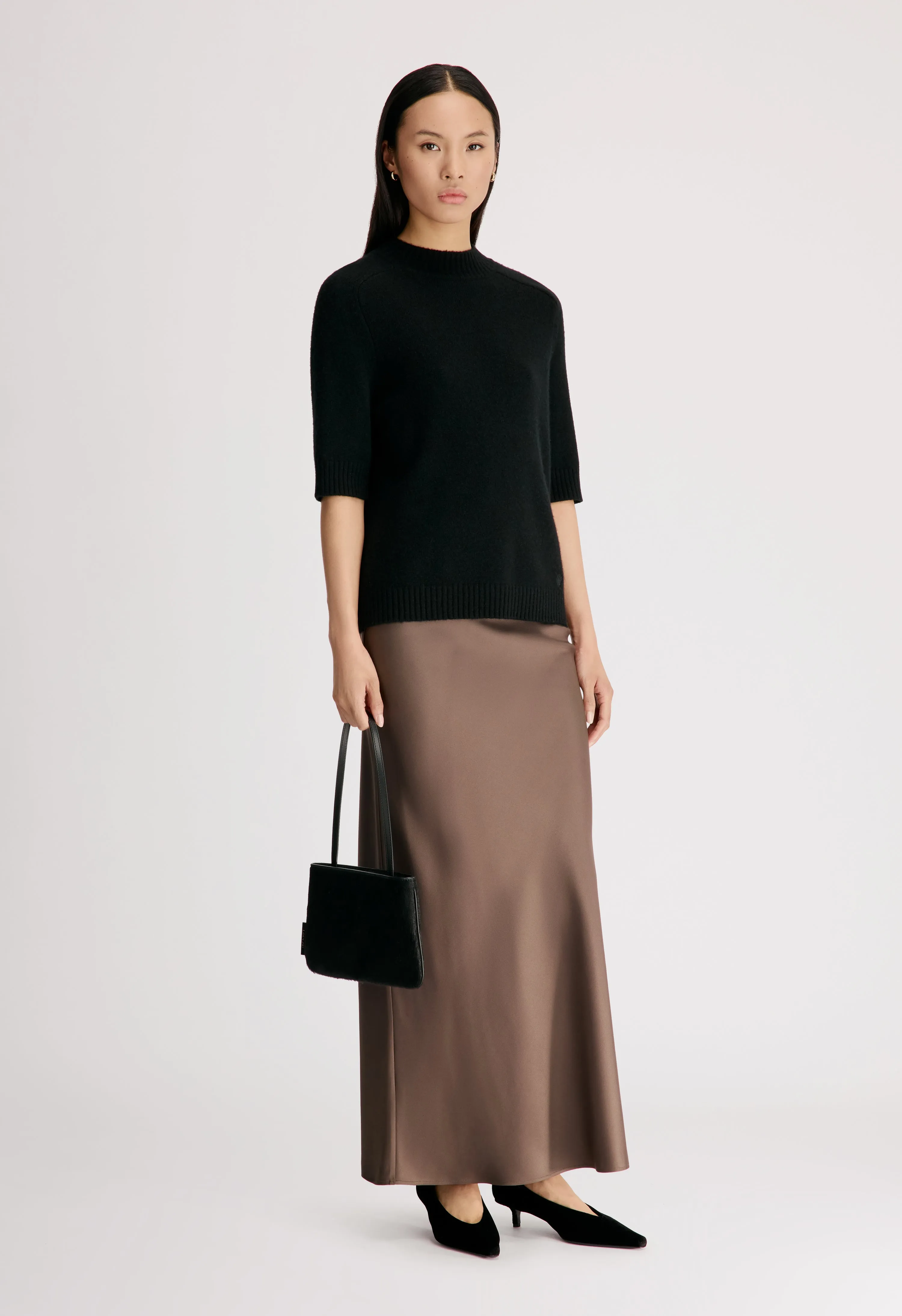 RUTH Stand collar cashmere top sold by Loulou De Saison product image thumbnail 3