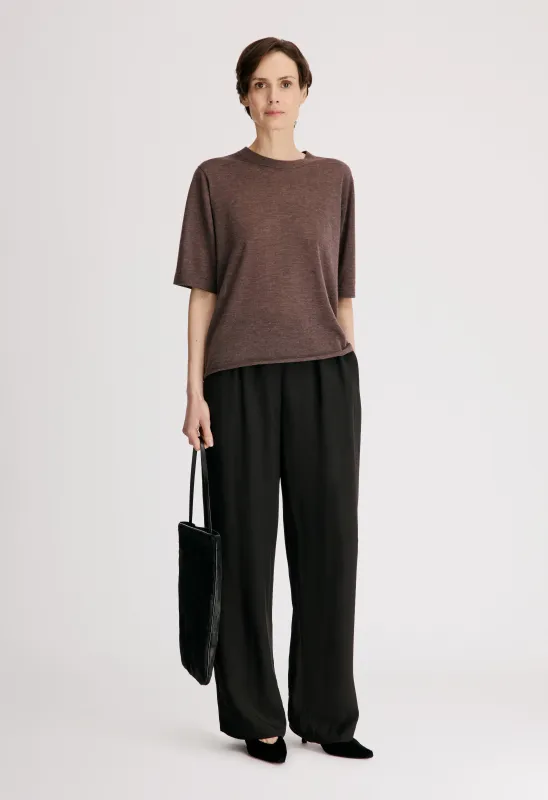 NALA LDS Fine knit cashmere top made by Loulou De Saison